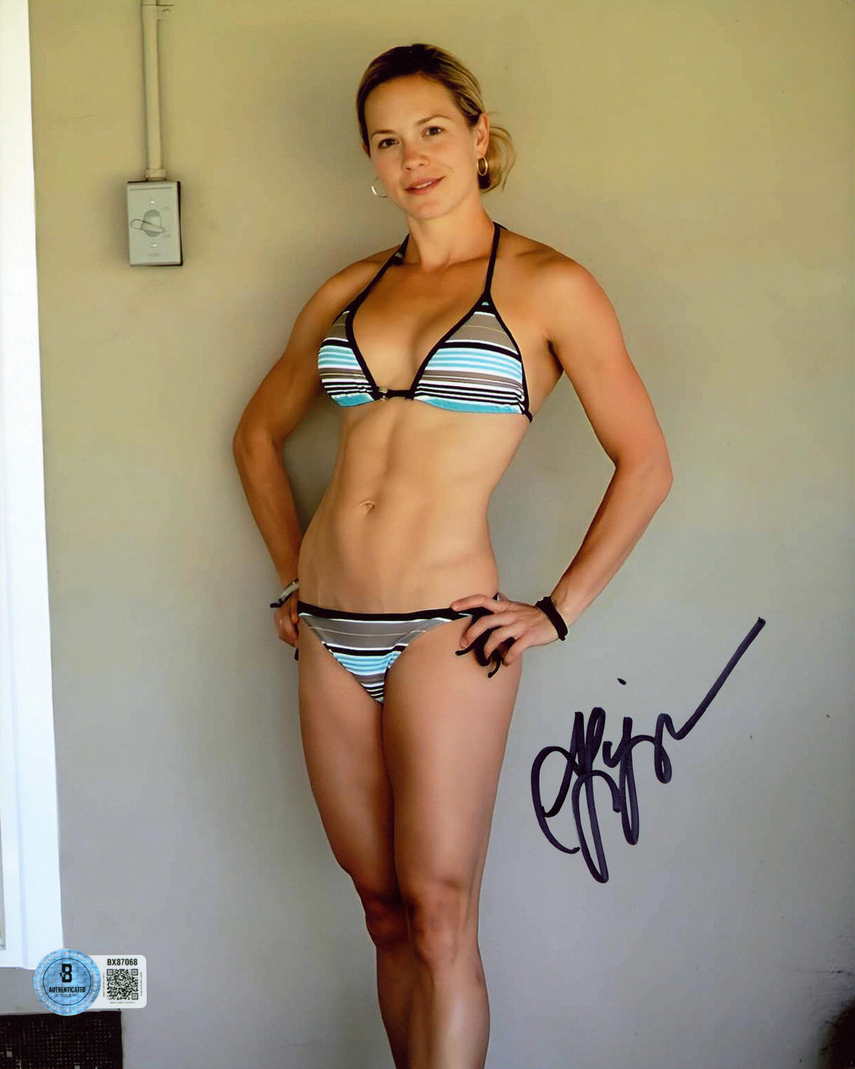 Alicia Ziegler Lake Placid Authentic Signed 8x10 Vertical Photo BAS 1