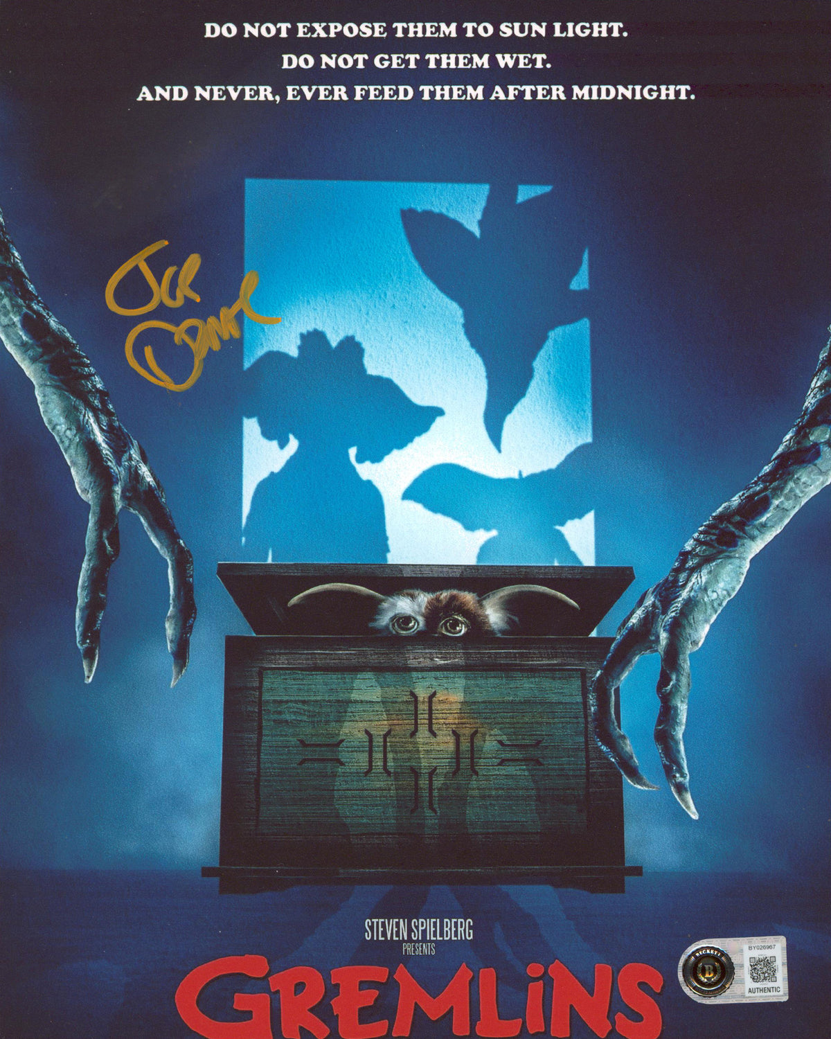 Joe Dante Gremlins Authentic Signed 8x10 Vertical Photo BAS #BY026967