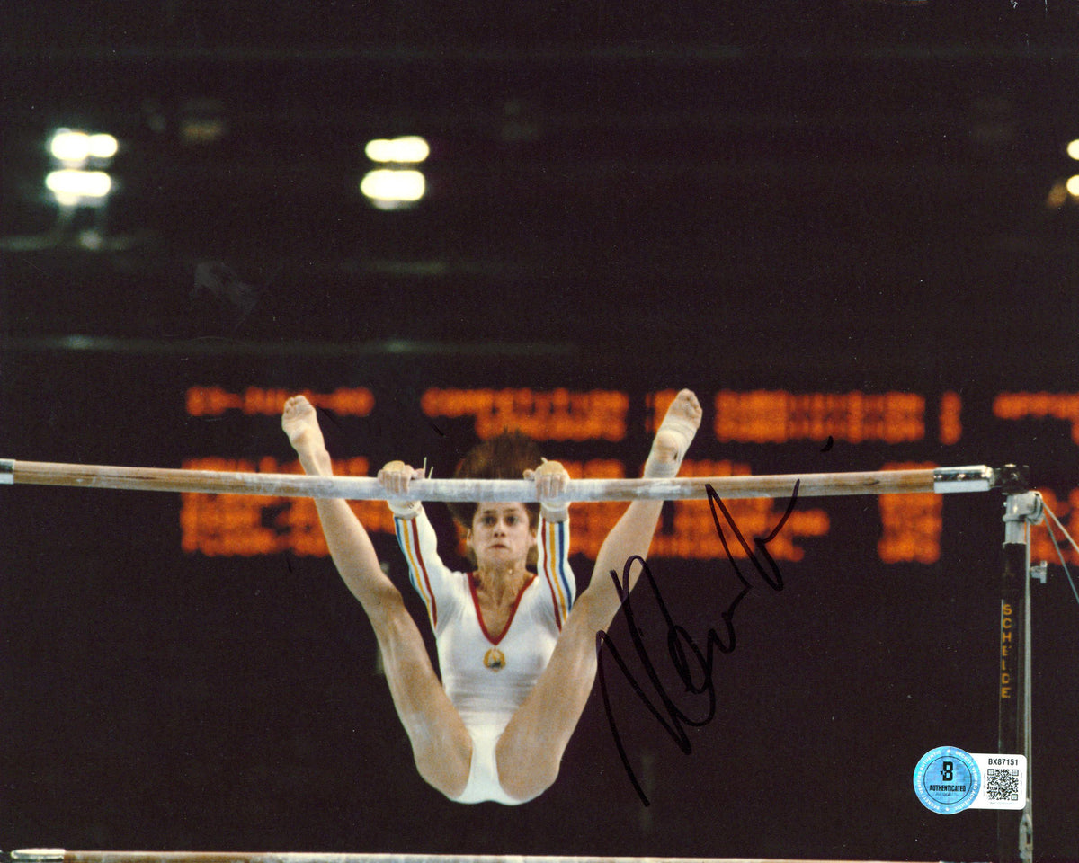 Nadia Comaneci USA Summer Olympics Authentic Signed 8x10 Photo BAS #BX87151