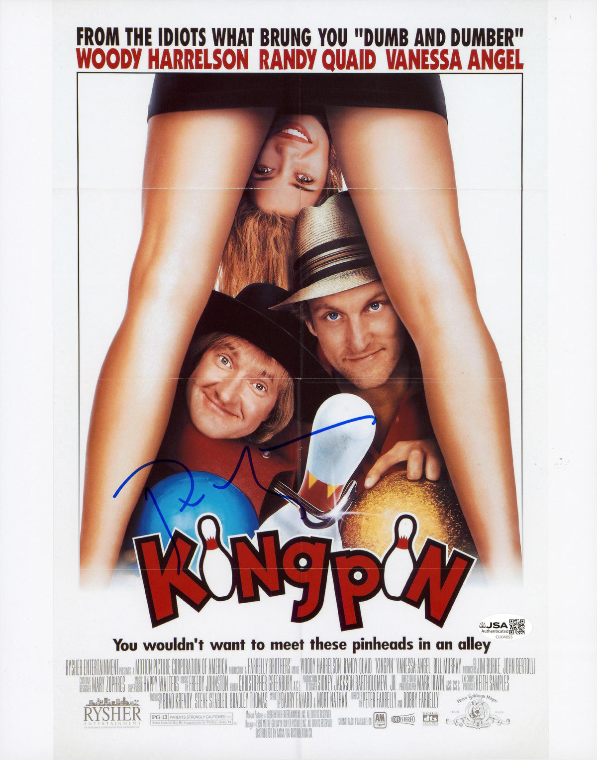 Peter Farrelly Kingpin Authentic Signed 11x14 Vertical Photo JSA #CU04055