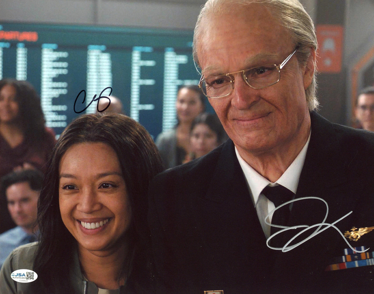 Cynthy Wu & Joel Kinnaman For All Mankind Signed 11x14 Photo JSA #CU04022