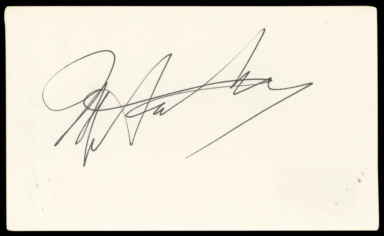 Morey Amsterdam The Dick Van Dyke Show Signed 3x5 Index Card BAS #BN89108