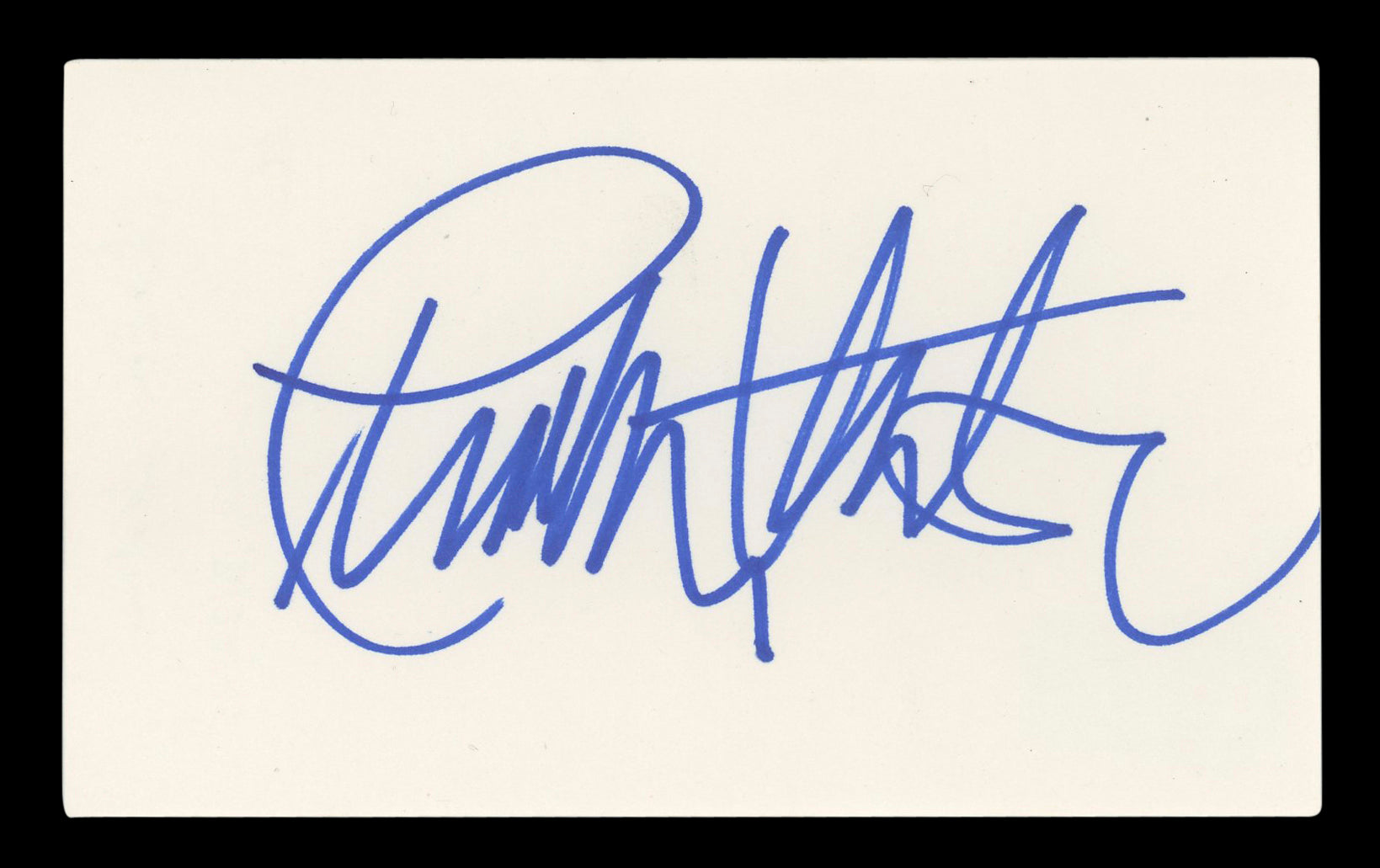 Charlton Heston Ben-Hur Authentic Signed 3x5 Index Card BAS LOA #AC26998