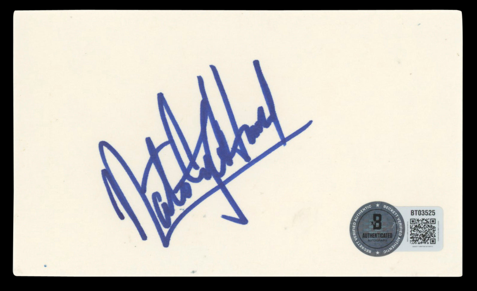 Kings Nate Archibald Authentic Signed 3x5 Index Card Autographed BAS #BT03525