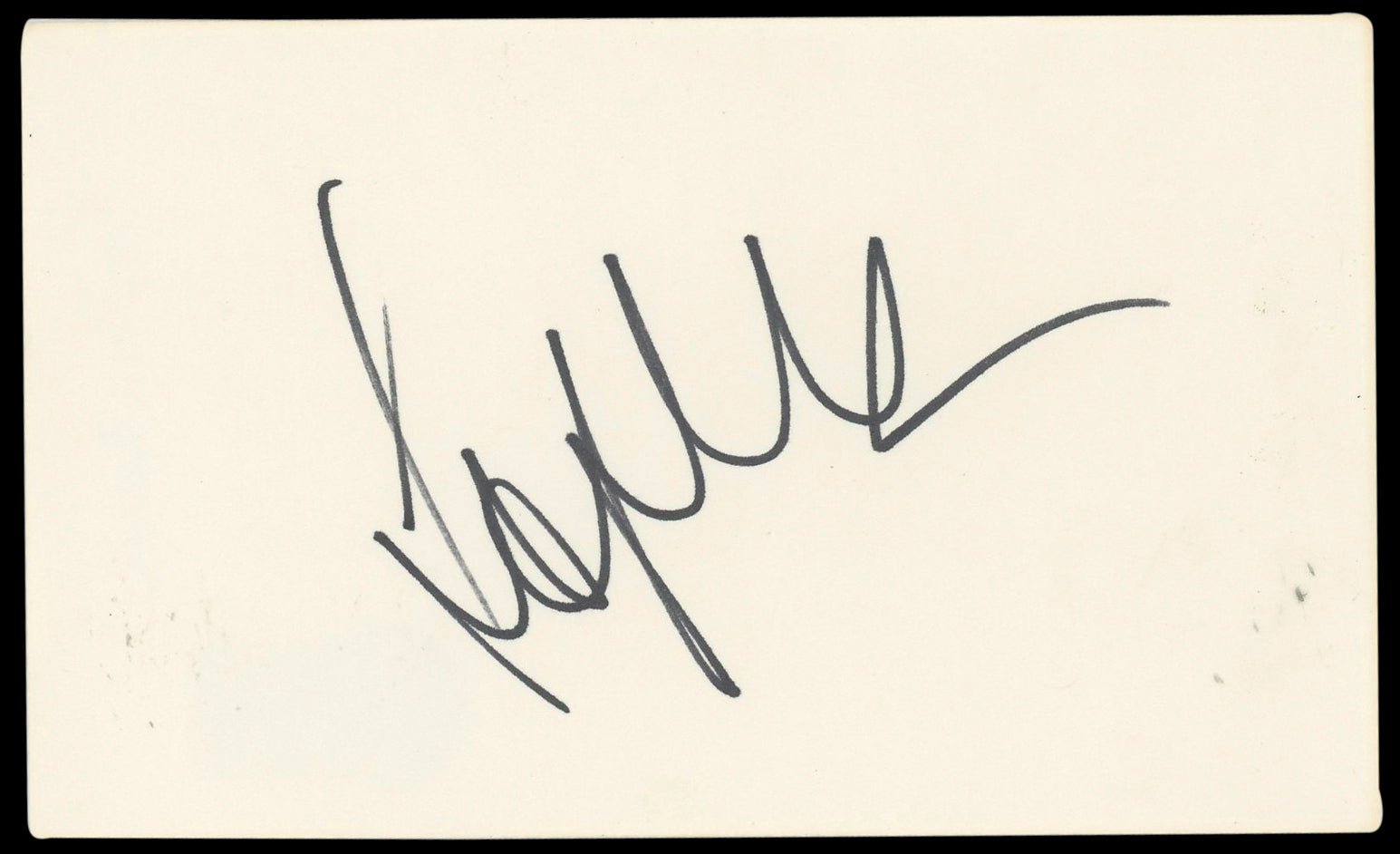 Sophia Loren Two Women Authentic Signed 3x5 Index Card Autographed BAS #BN89111
