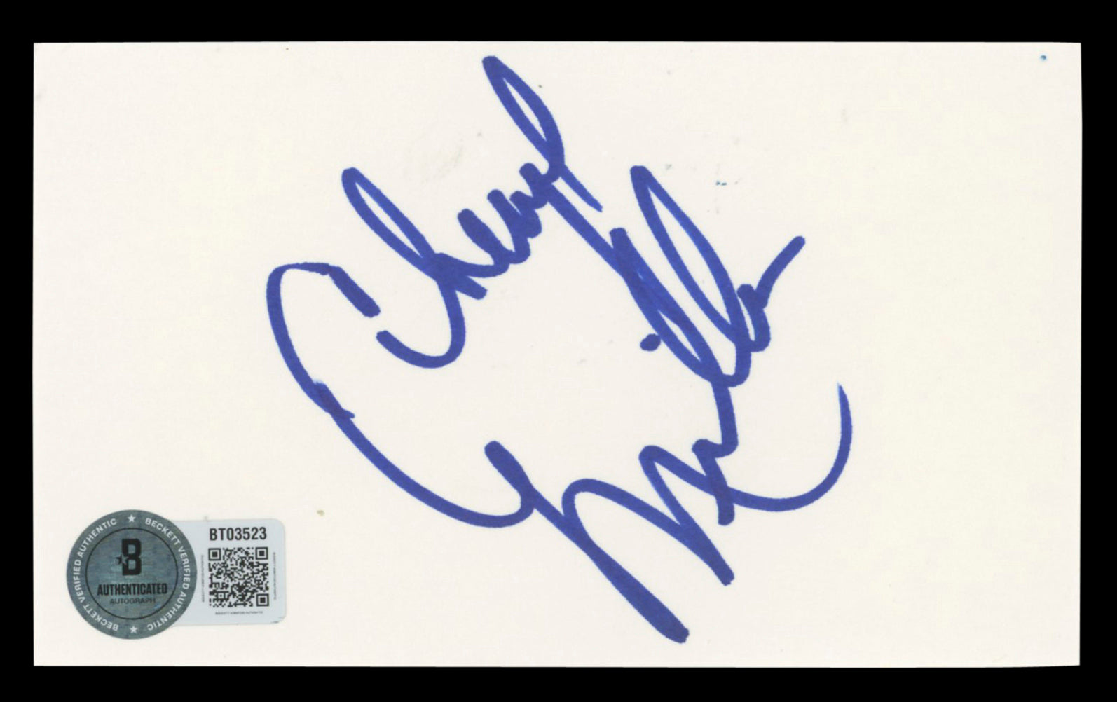 Cheryl Miller WNBA Legend Authentic Signed 3x5 Index Card BAS #BT03523