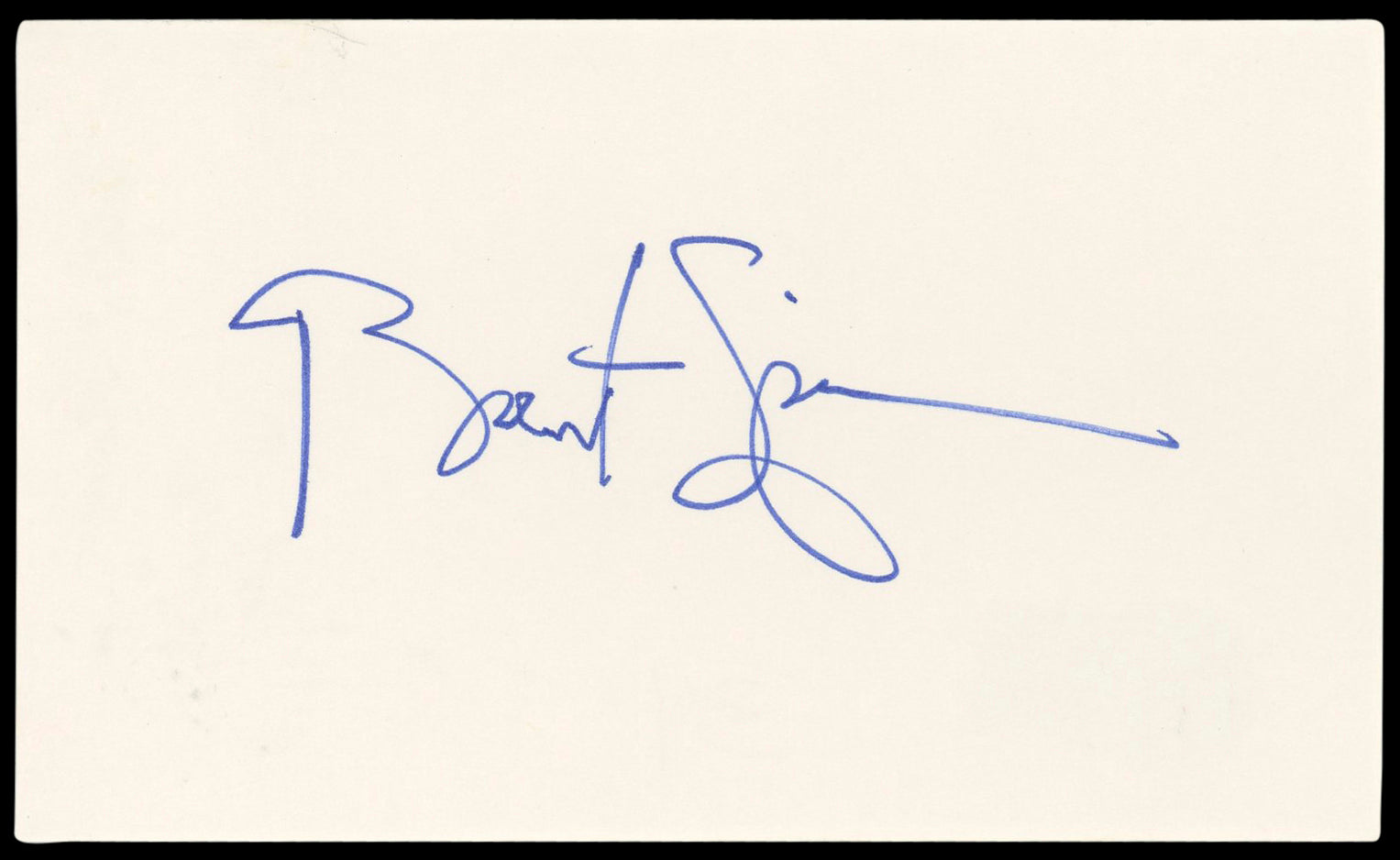 Brent Spiner Star Trek: First Contact Signed 3x5 Index Card BAS #BL96881