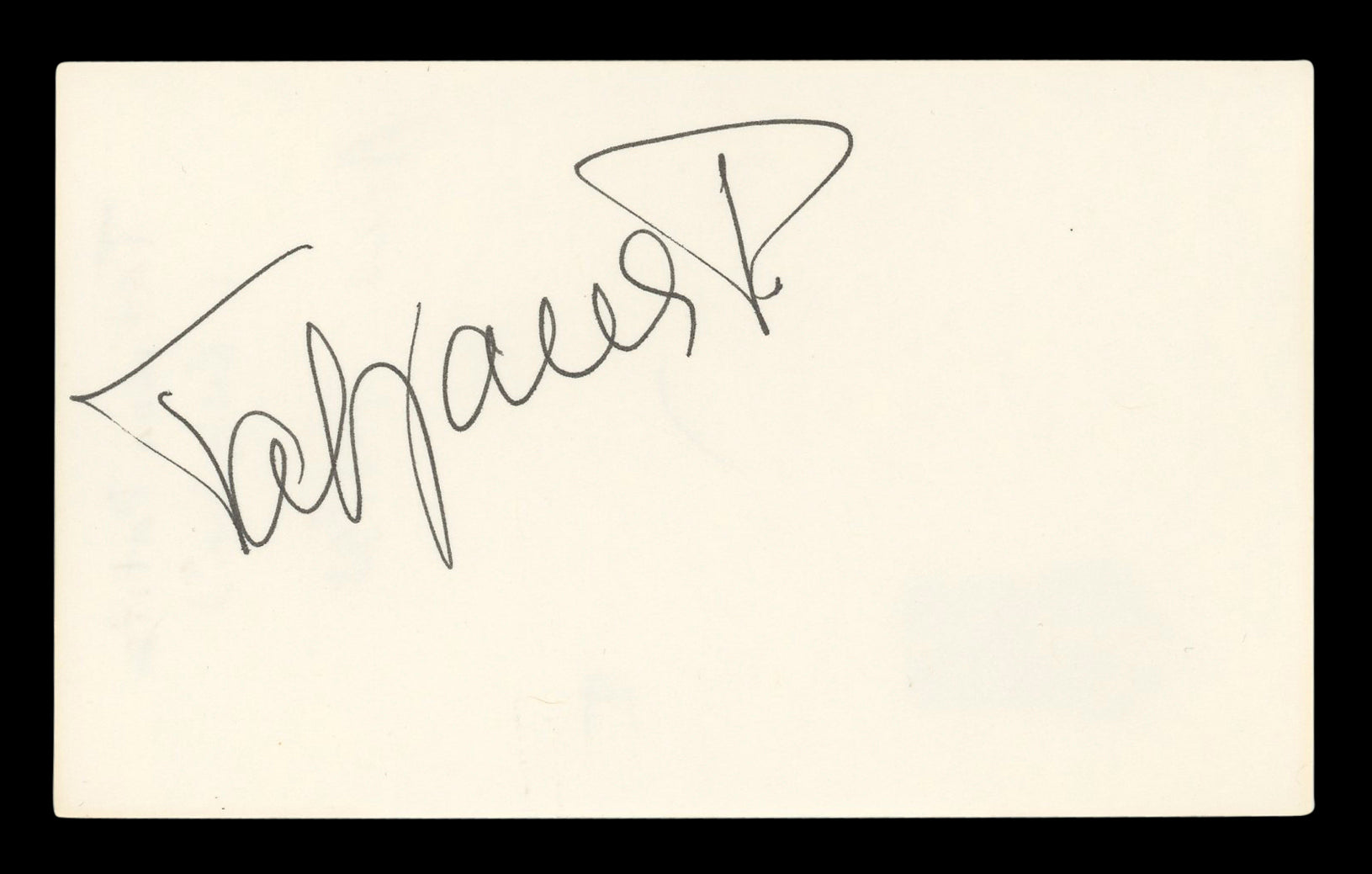 Tatjana Patitz Model Authentic Signed 3x5 Index Card Autographed BAS #BL96513