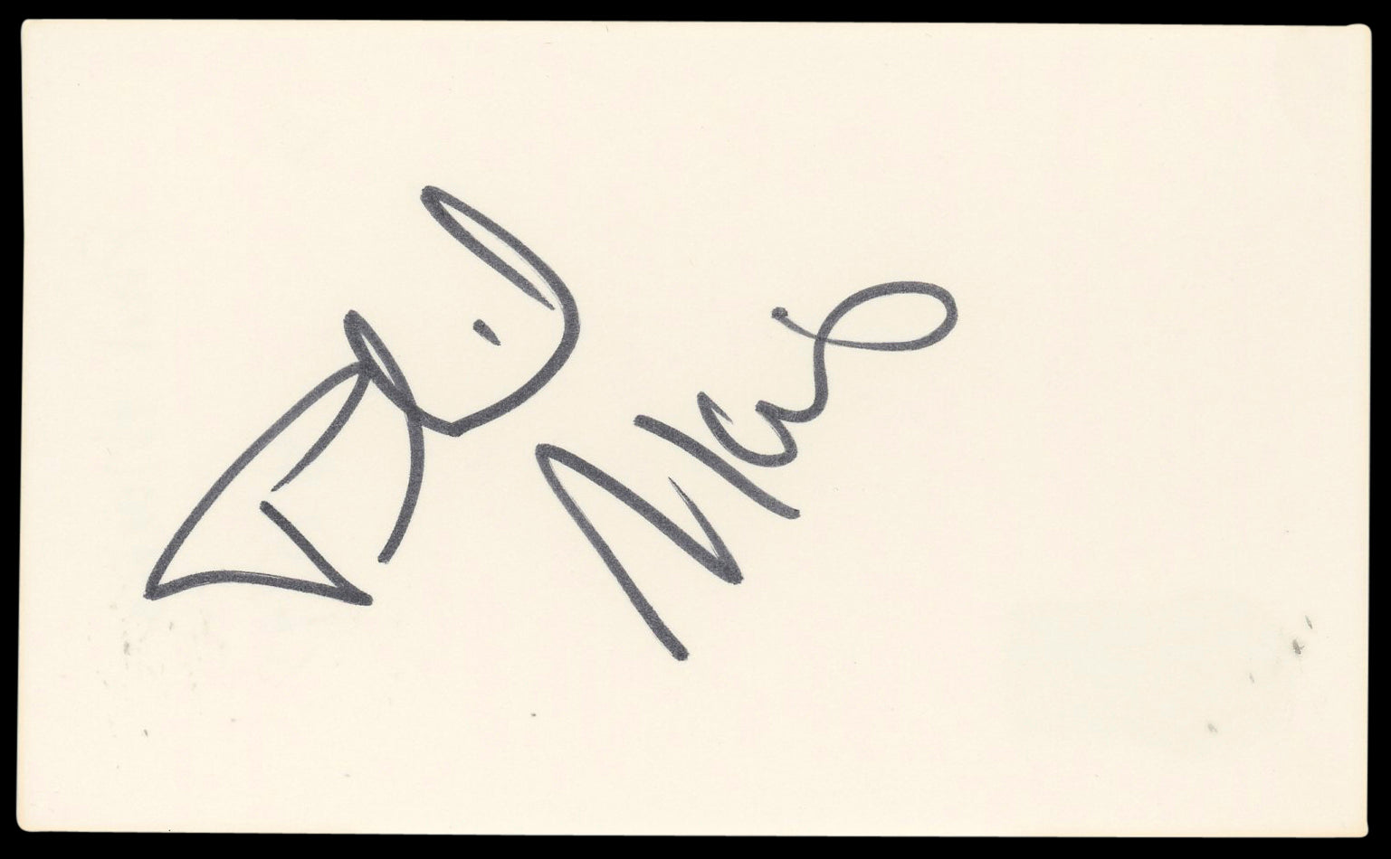 Phil Morris Meet the Spartans Authentic Signed 3x5 Index Card BAS #BN89115