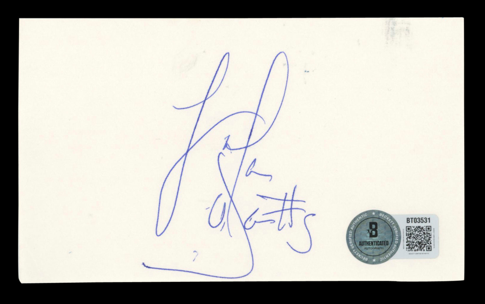 Lakers Lamar Odom Authentic Signed 3x5 Index Card Autographed BAS #BT03531