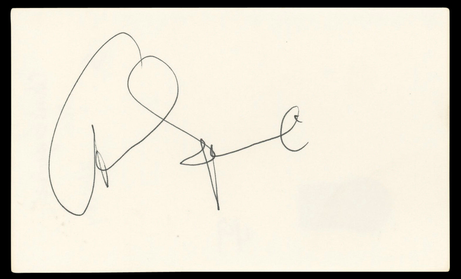 Chris Squire Authentic Signed 3x5 Index Card Autographed BAS #BL96886