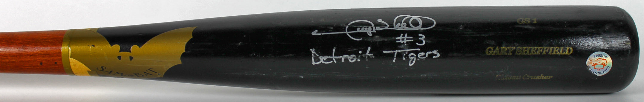 Tigers Gary Sheffield Authentic Signed Game Used 2006-07 Sam Bat Sheff Hologram