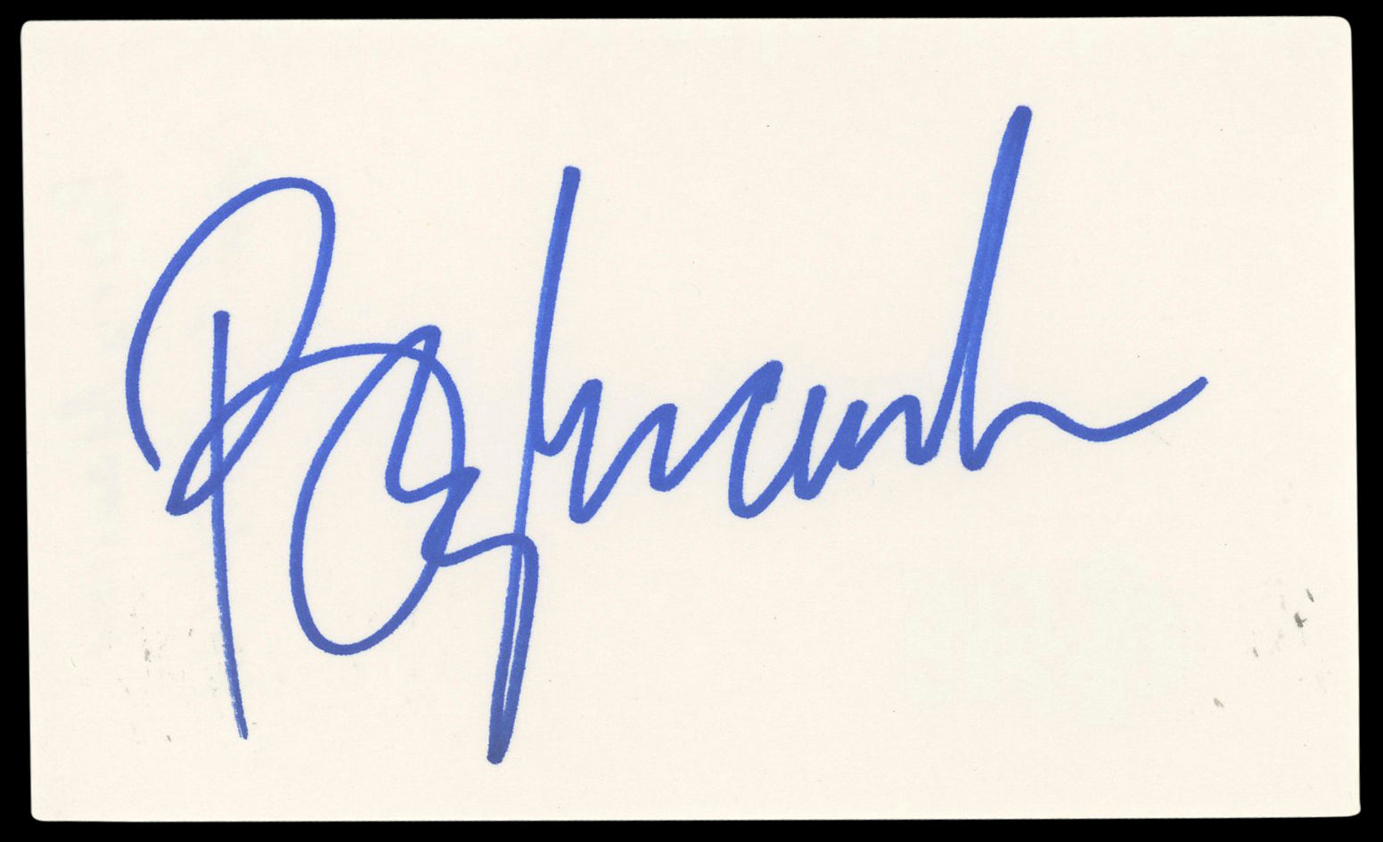 Barry Manilow Singer Authentic Signed 3x5 Index Card Autographed BAS #BN89120