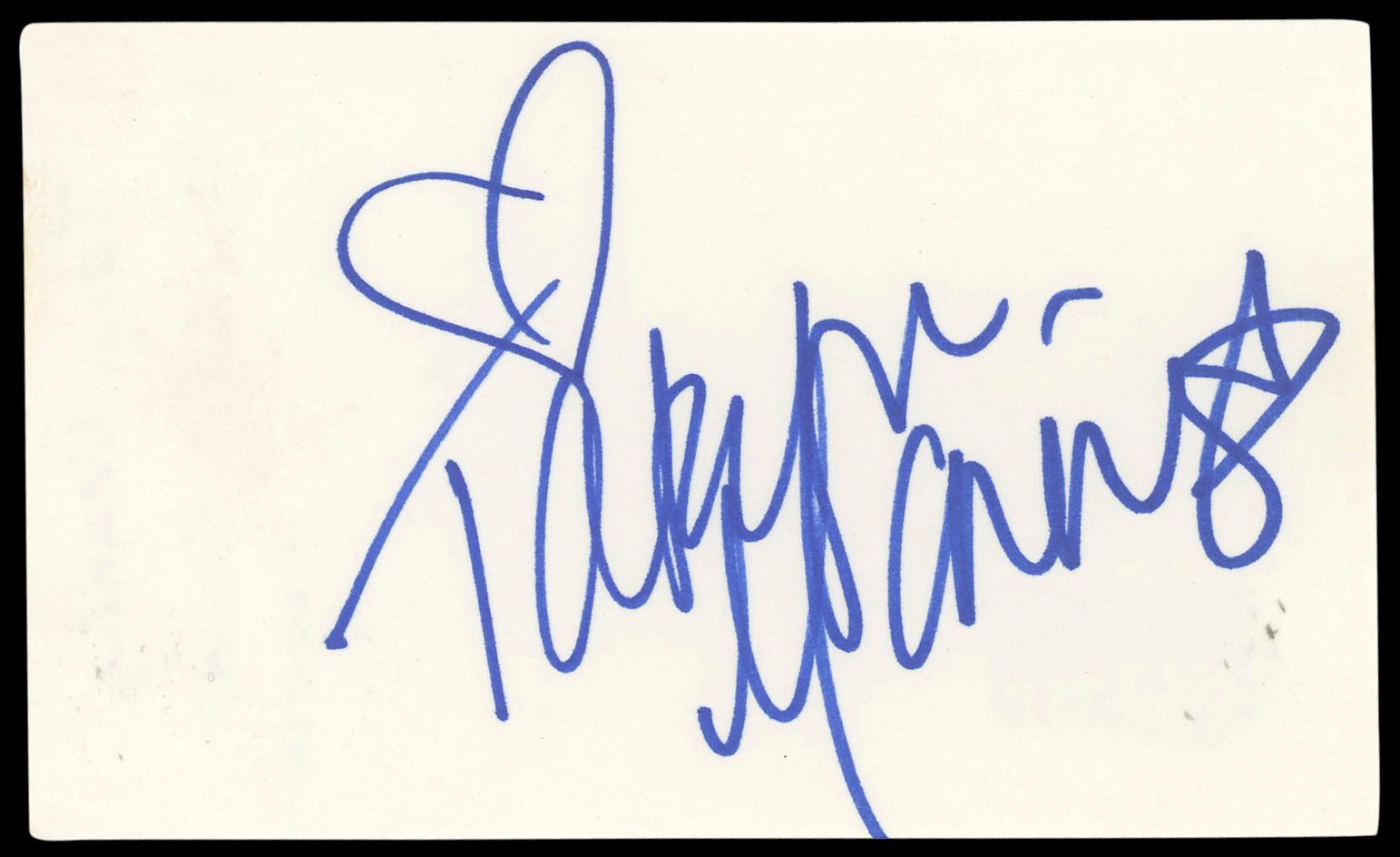 Taryn Manning Orange is the New Black Signed 3x5 Index Card BAS #BN89121