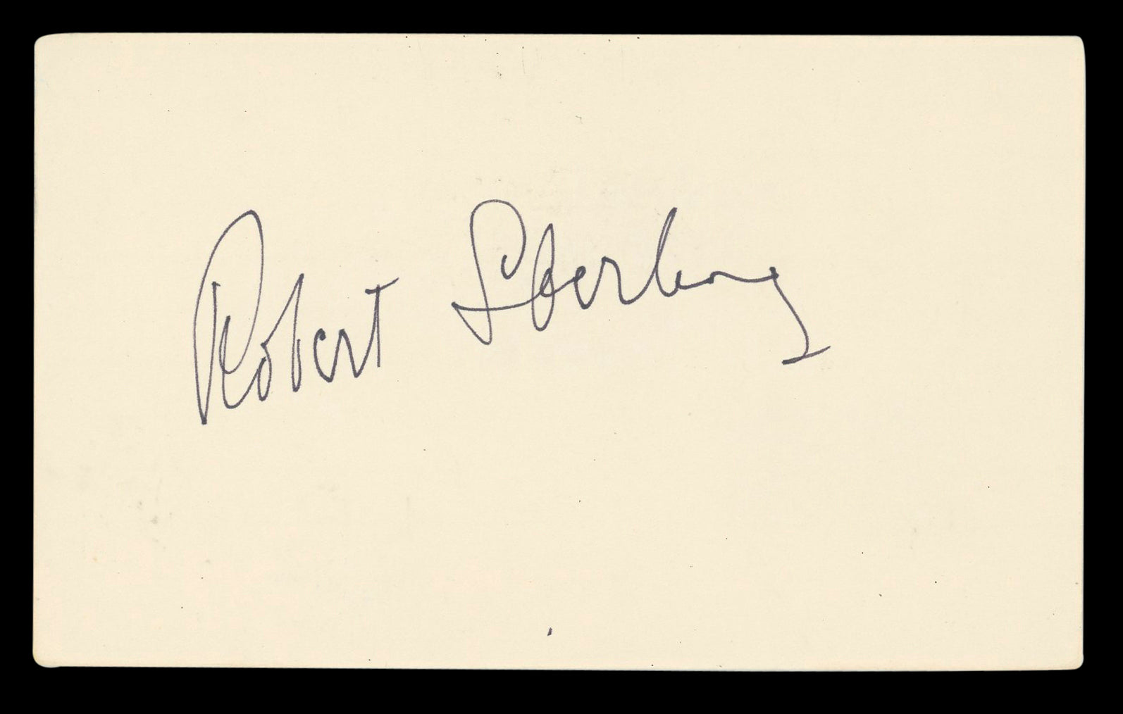 Robert Sterling Roughshod Authentic Signed 3x5 Index Card BAS #BL96891
