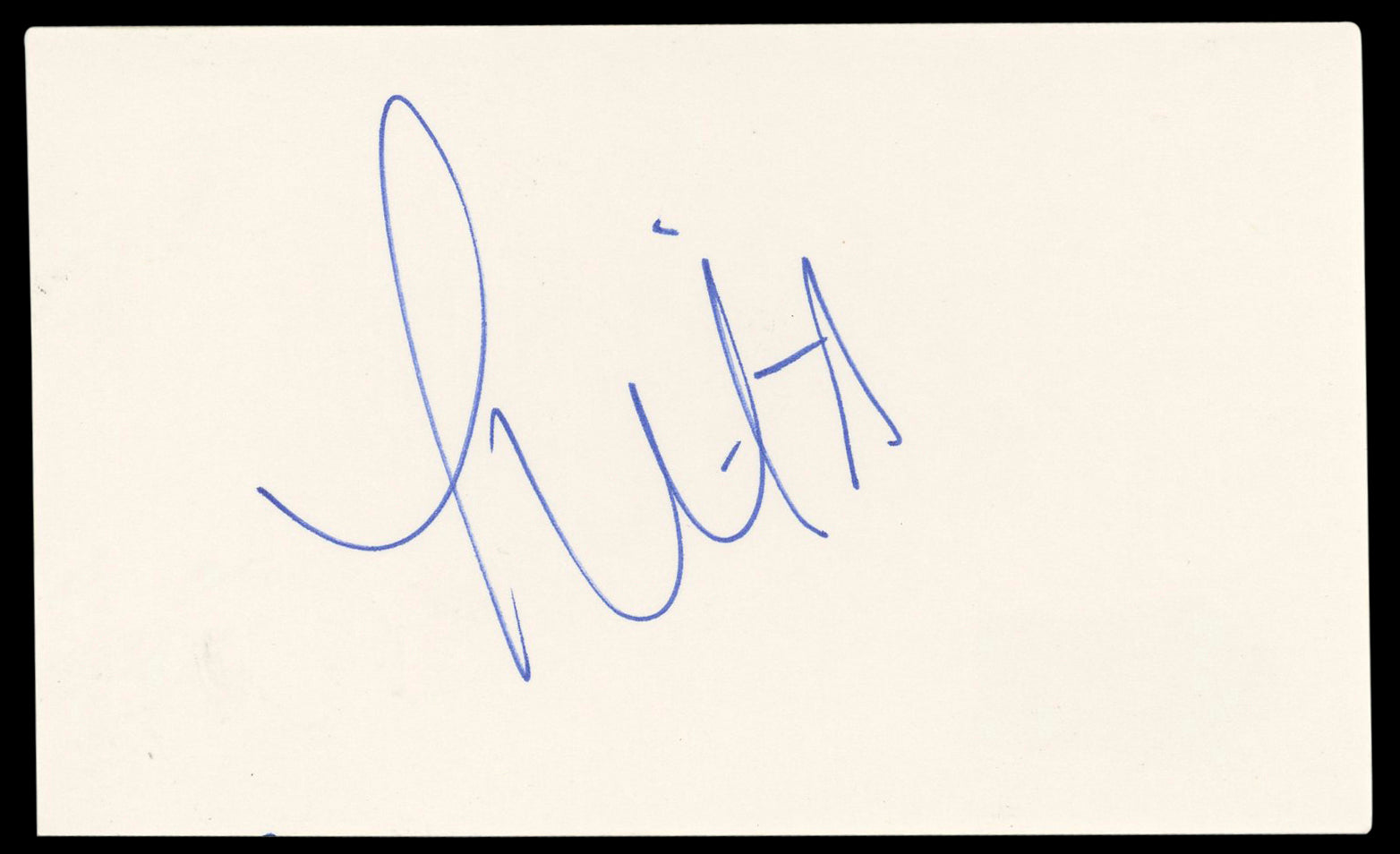 Lita WWE Authentic Signed 3x5 Index Card Autographed BAS #BM56956