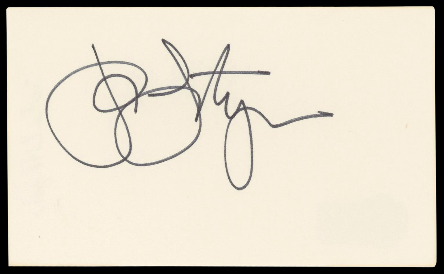 John Lithgow 3rd Rock From The Sun Authentic Signed 3x5 Index Card BAS #BM56957