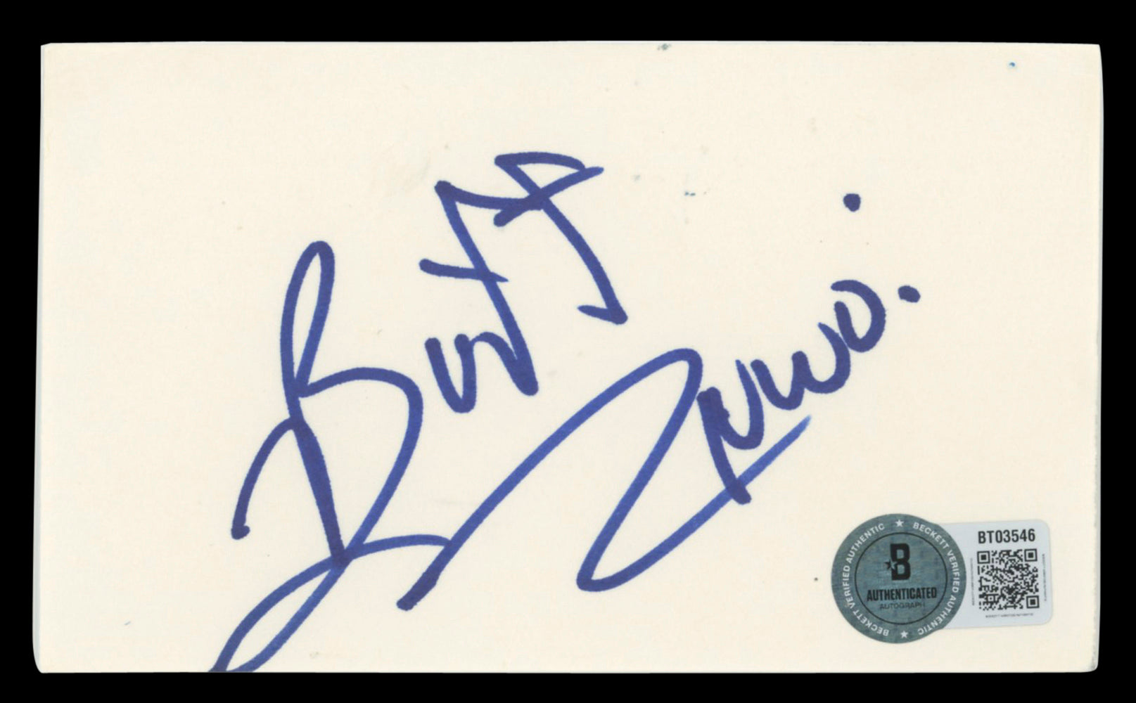WWE Buff Bagwell Authentic Signed 3x5 Index Card Autographed BAS #BT03546