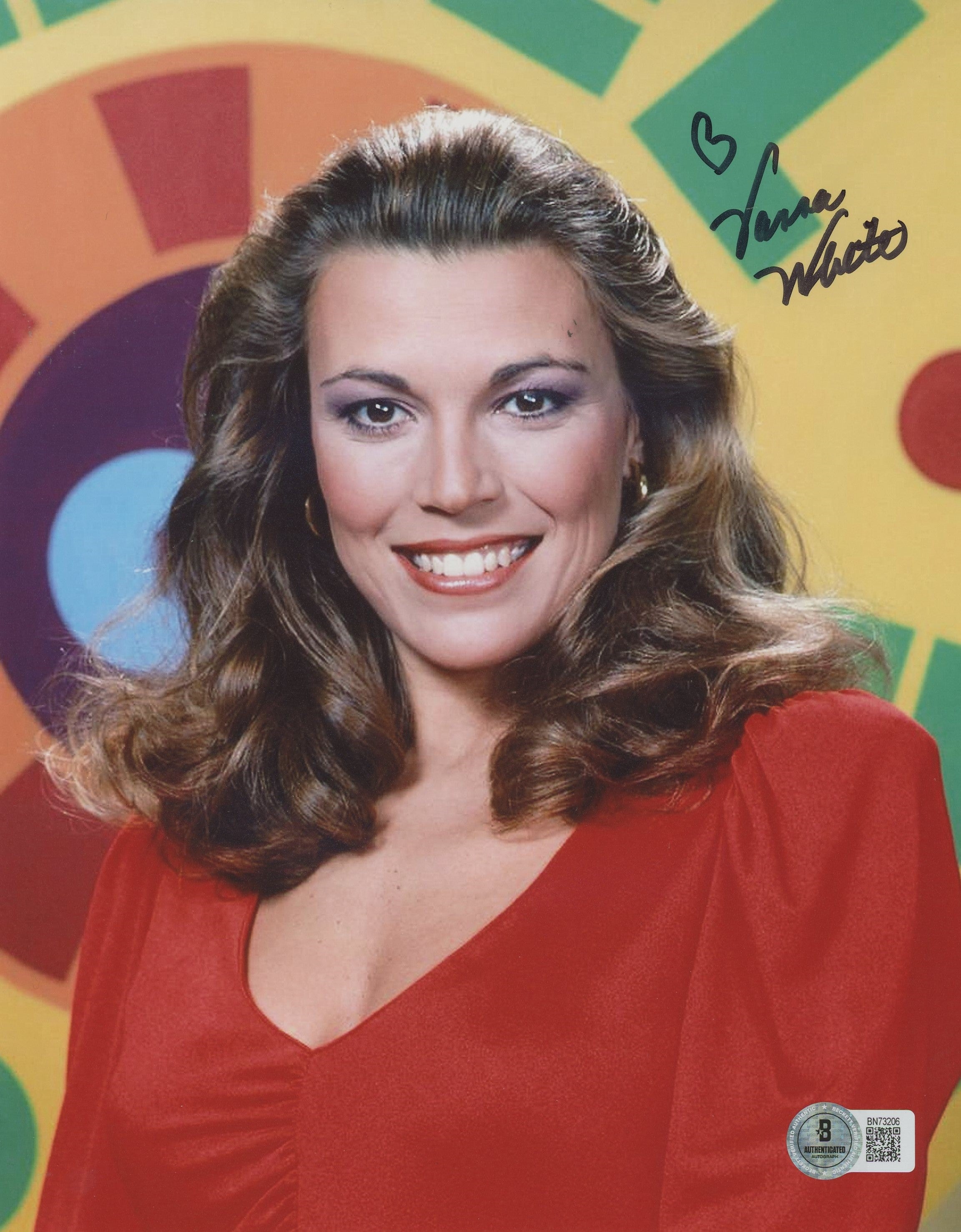 Vanna White Wheel of Fortune Authentic Signed 8x10 Photo BAS #BN73206