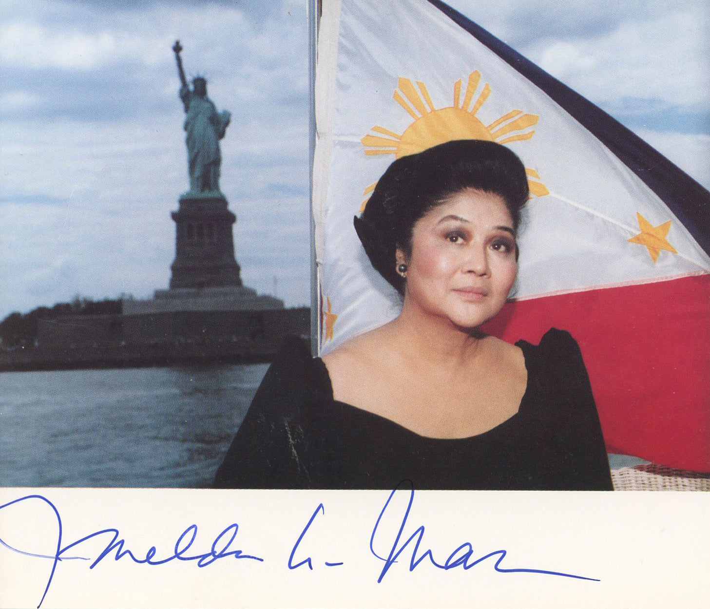 Imelda Marcos Philippines' Former First Lady Signed 5x4 Photo BAS #BK43318