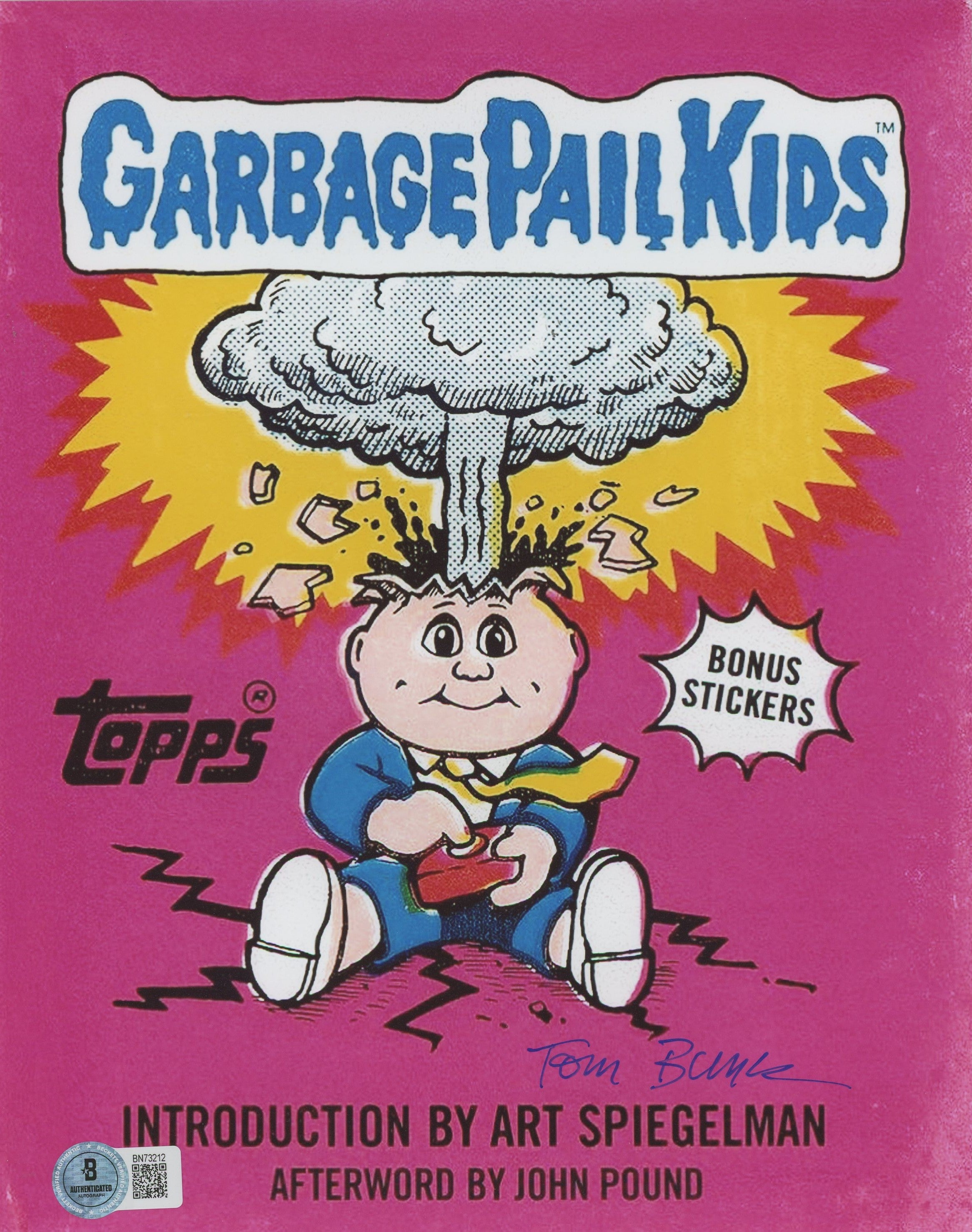 Tom Bunk Garbage Pail Kids Authentic Signed 8x10 Photo Autographed BAS #BN73212