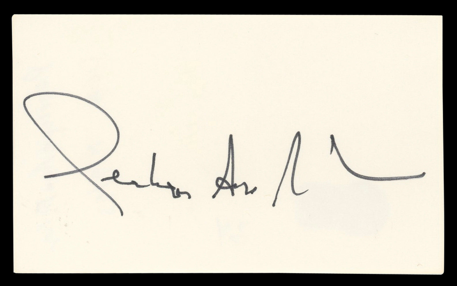 Penelope Ann Miller Carlito's Way Authentic Signed 3x5 Index Card BAS #BL96907