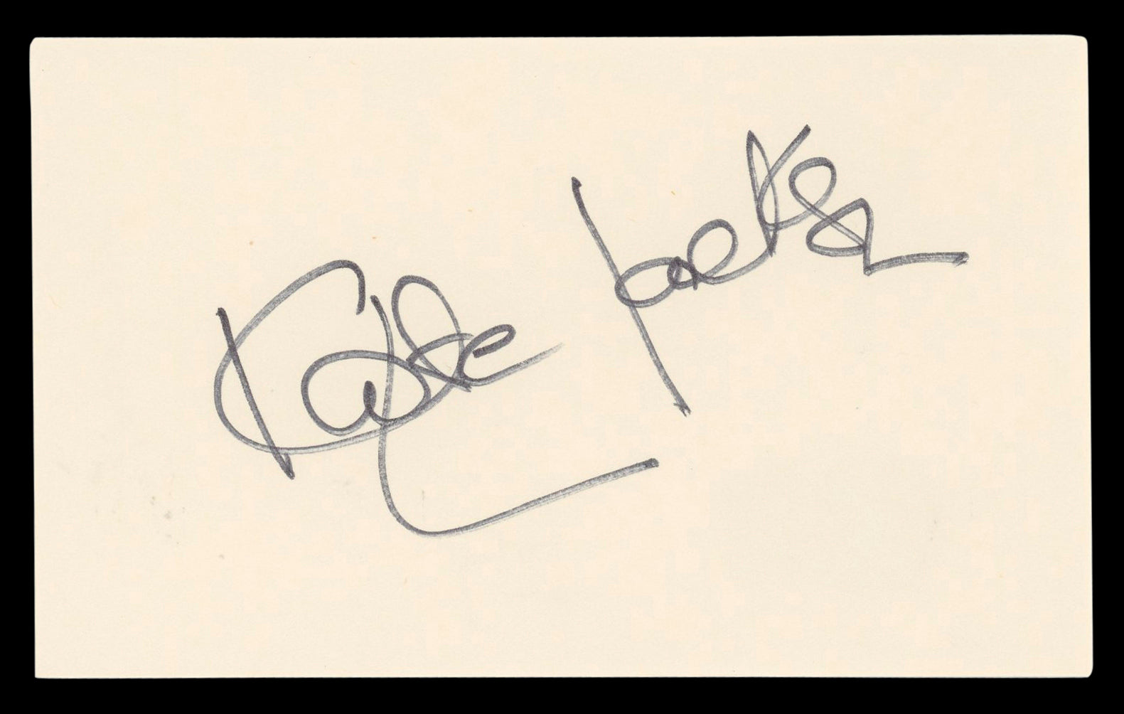 Kate Jackson Charlie's Angels Authentic Signed 3x5 Index Card BAS #BL96908