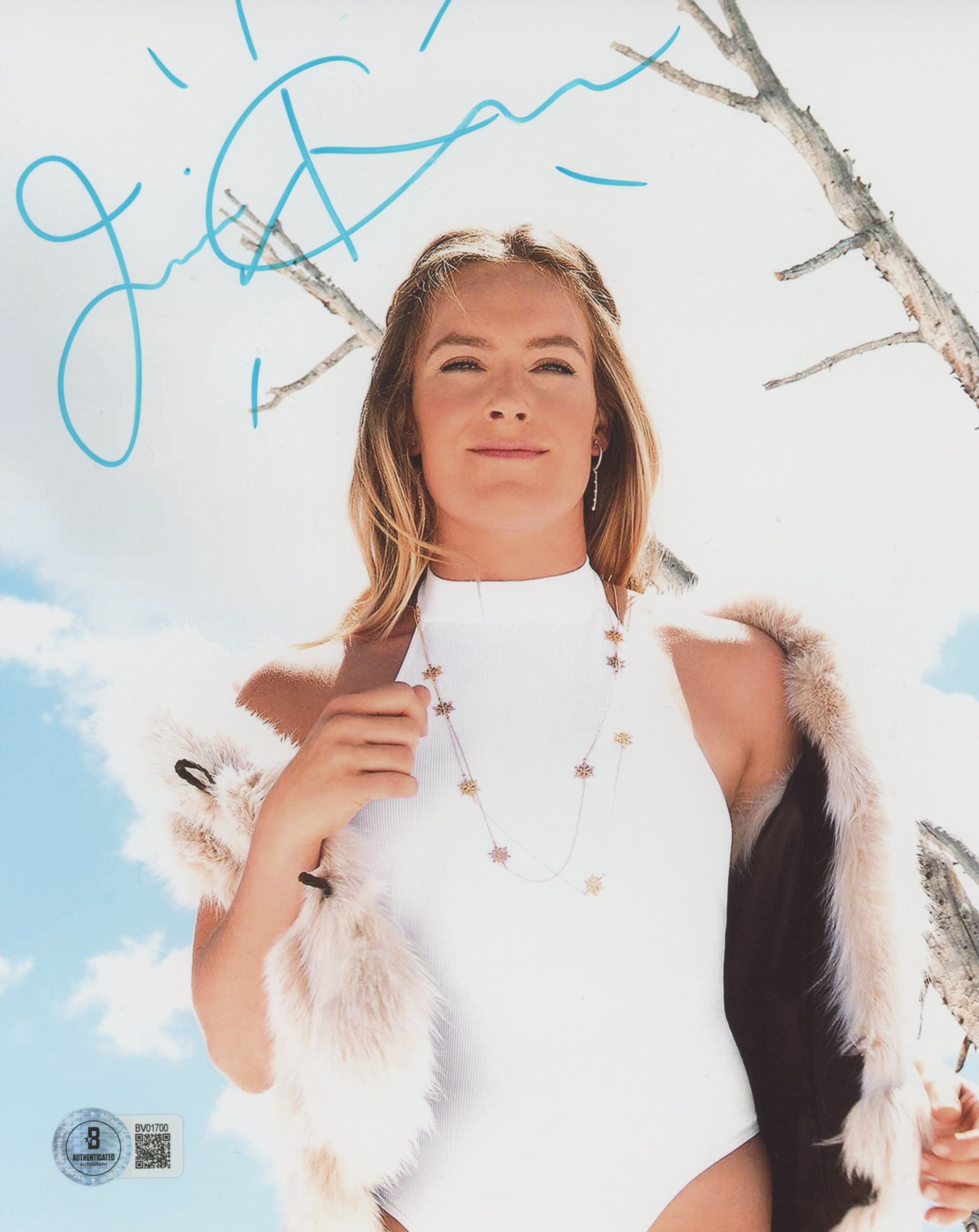 Jamie Anderson Winter Olympics Authentic Signed 8x10 Vertical Photo BAS 9