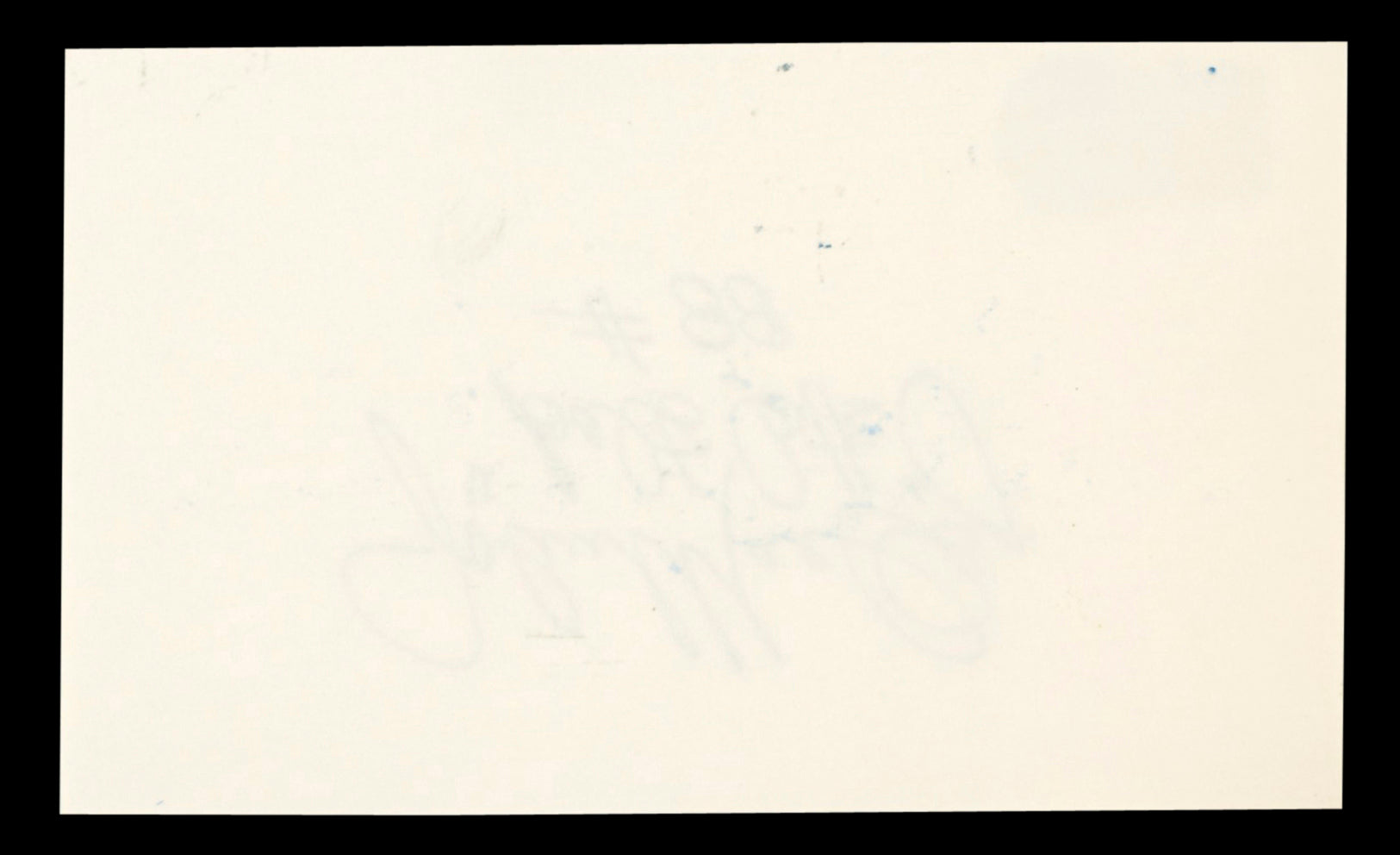 Colts John Mackey "Balt. Colts, #88" Authentic Signed 3x5 Index Card BAS #BT03675