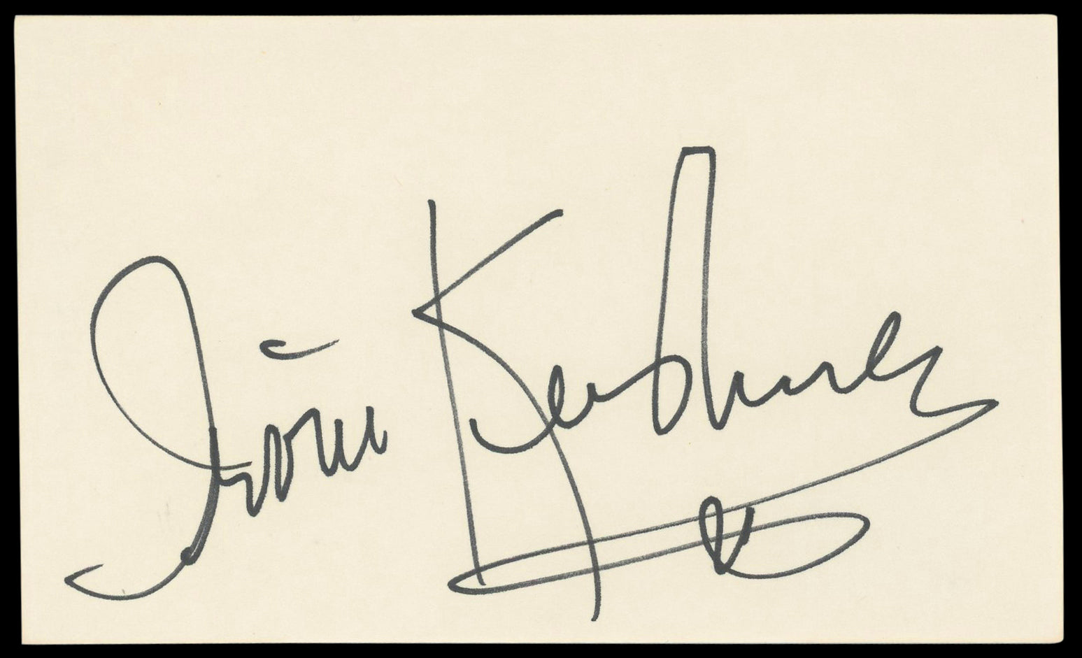 Irvin Kershner Star Wars Empire Strikes Back Signed 3x5 Index Card BAS #BM56972