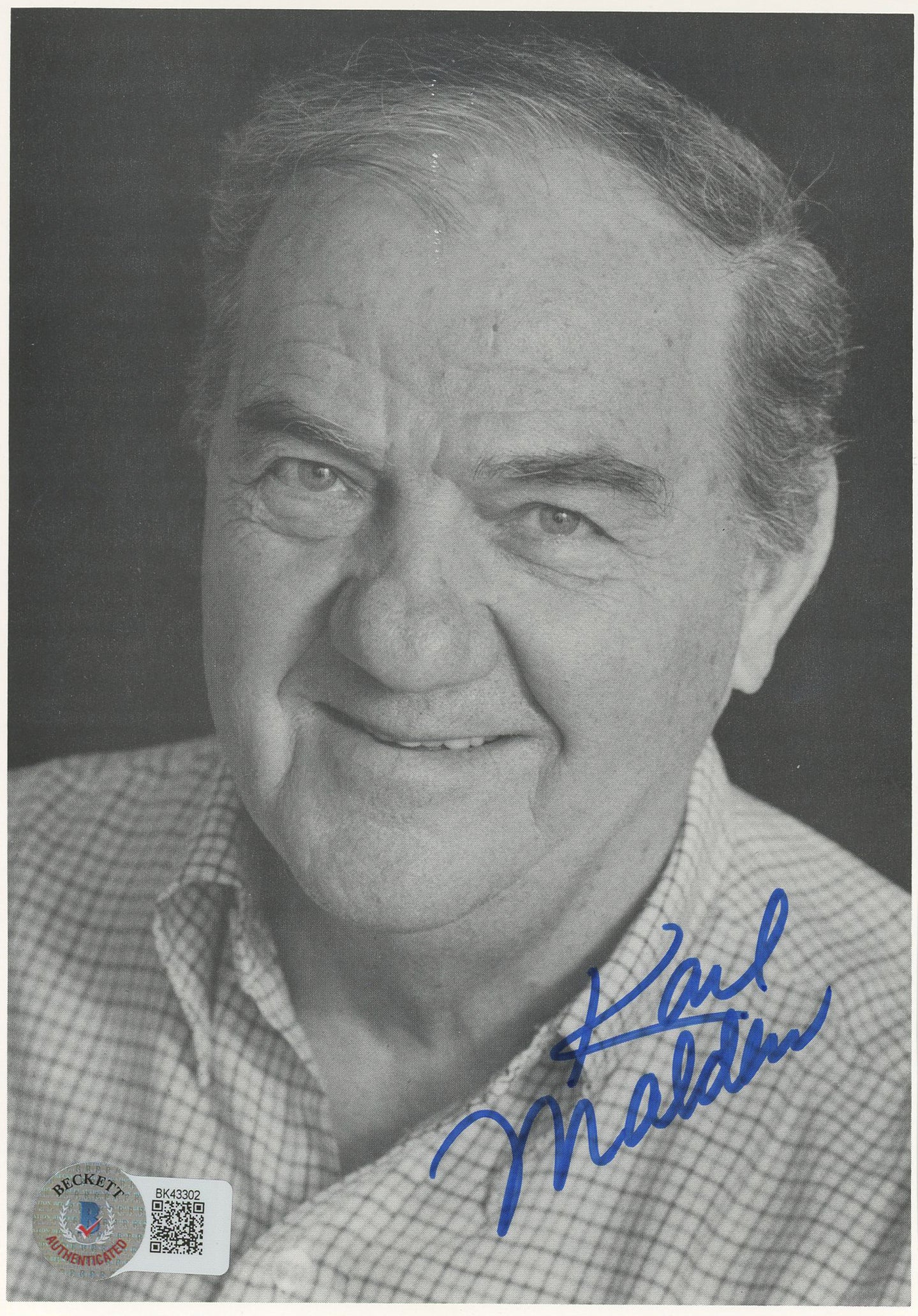 Karl Malden The Streets of San Francisco Authentic Signed 5x7 Photo BAS #BK43302