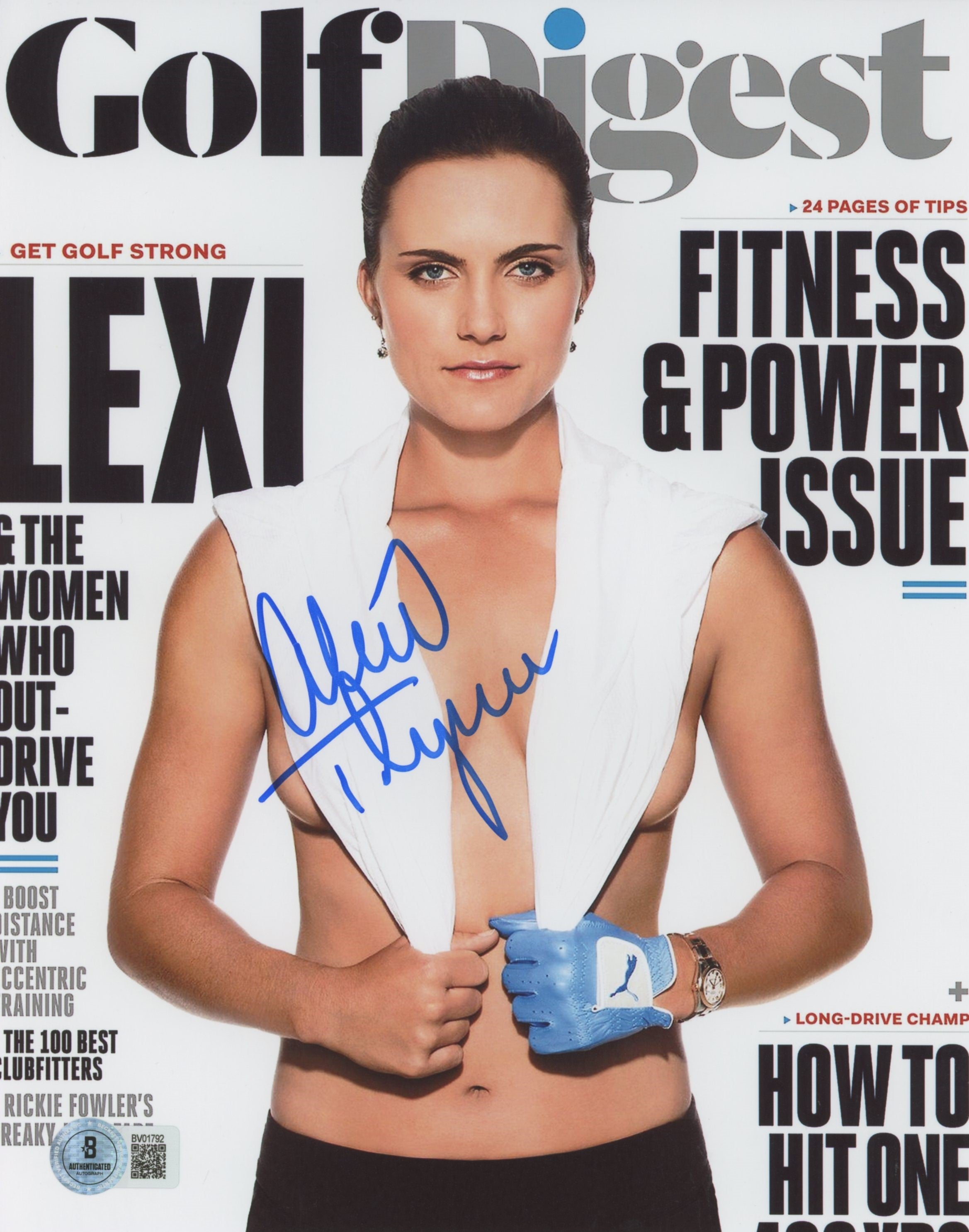 Lexi Thompson Authentic Signed 8x10 Vertical Photo Autographed BAS 3