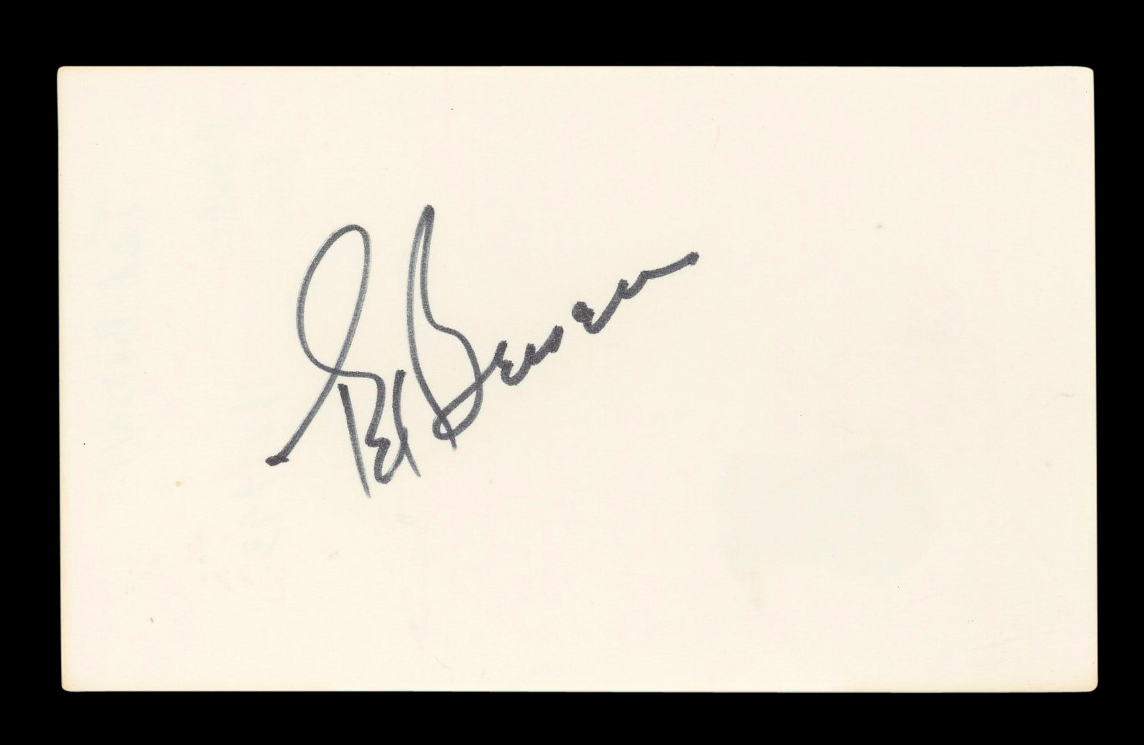 Ted Bessell That Girl Authentic Signed 3x5 Index Card Autographed BAS #AD70329