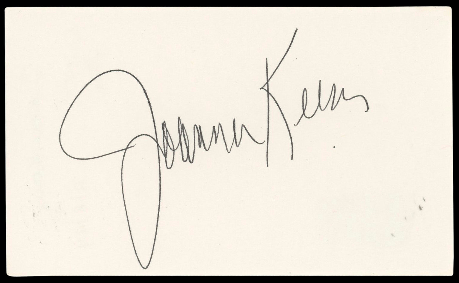 Joanna Kerns Growing Pains Authentic Signed 3x5 Index Card BAS #BN89149