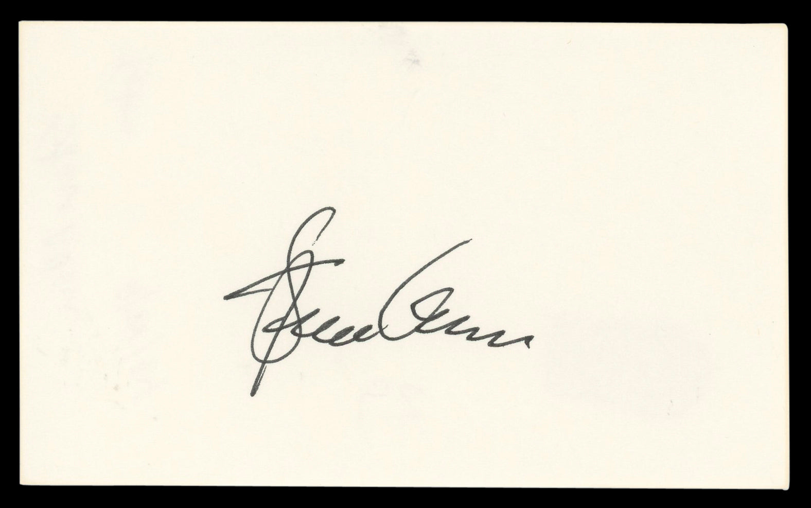 Steve Allen The Tonight Show Authentic Signed 3x5 Index Card BAS #BL96919