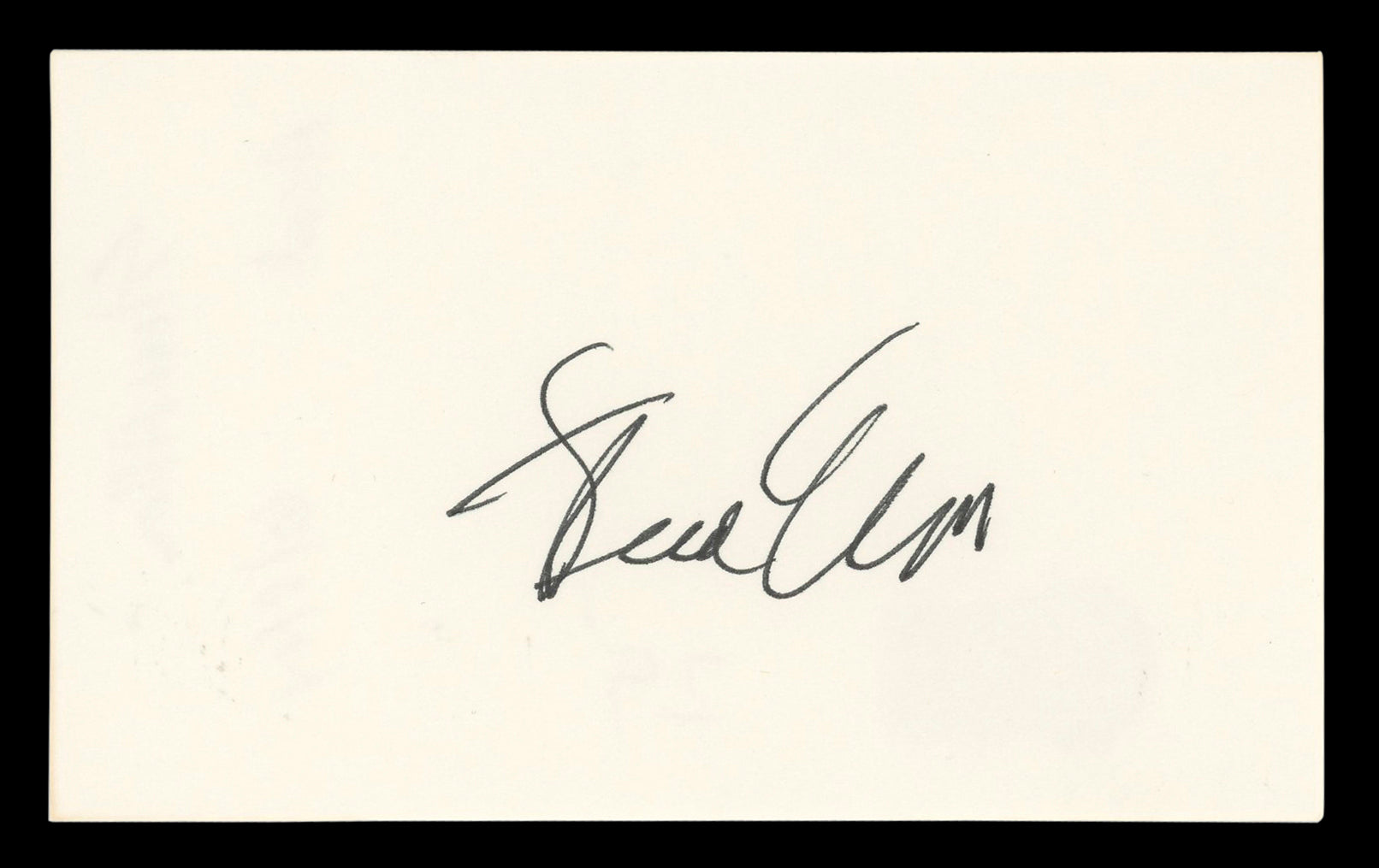 Steve Allen The Tonight Show Authentic Signed 3x5 Index Card BAS #BL96920