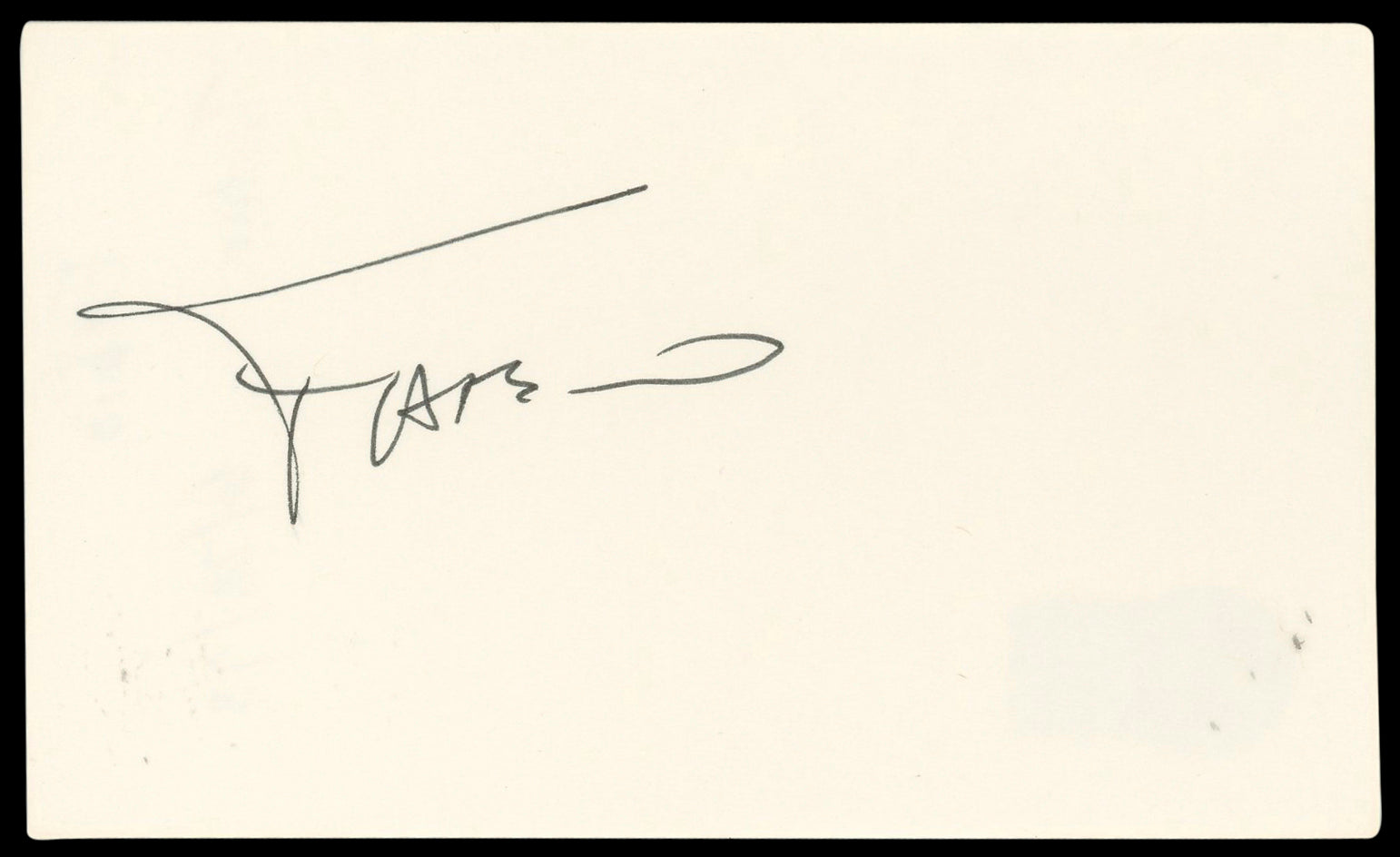 Fabio Lanzoni Bubble Boy Authentic Signed 3x5 Index Card BAS #BN89154