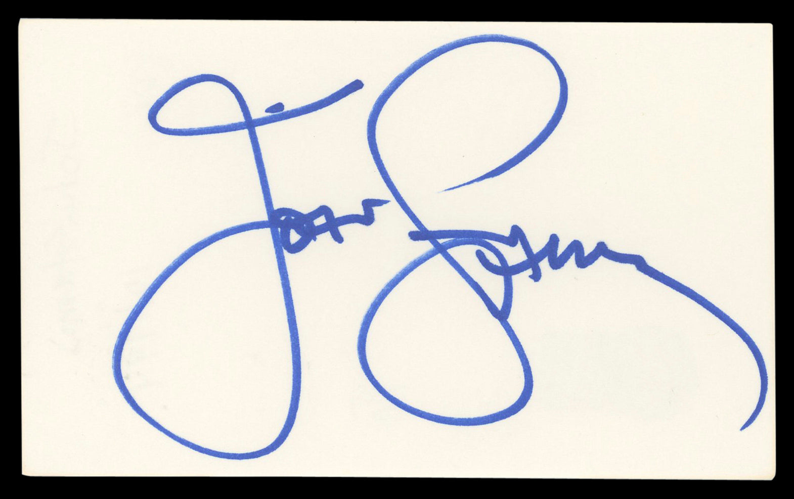 John Stamos Full House Authentic Signed 3x5 Index Card Autographed BAS #BL98568