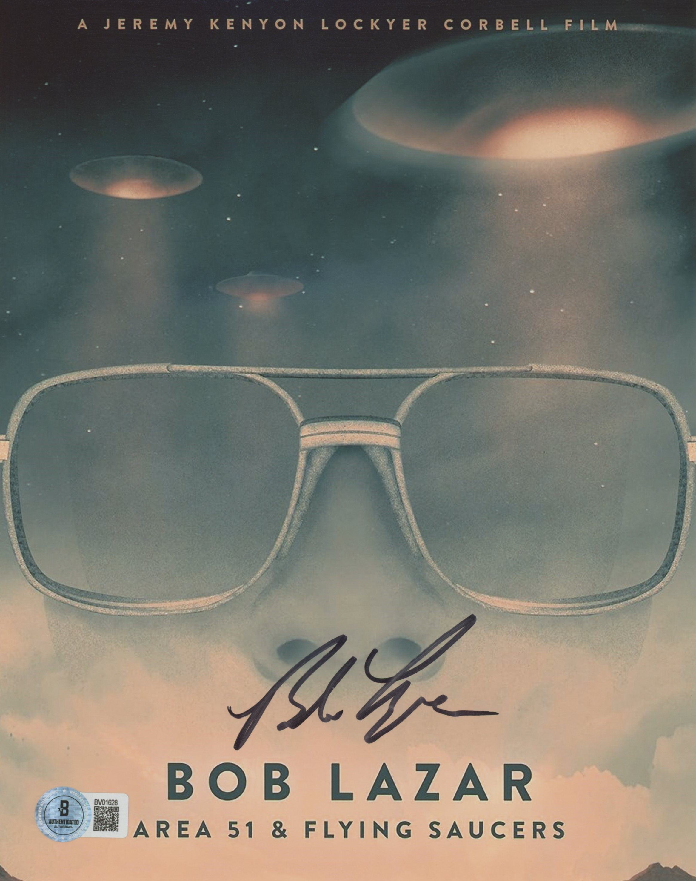 Bob Lazar Area 51 & Flying Saucers Authentic Signed 8x10 Vertical Photo BAS 2