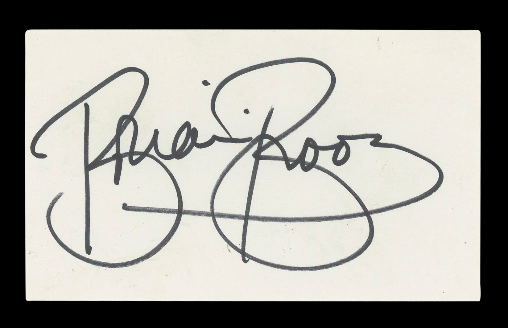 Brian Bloom The A-Team Authentic Signed 3x5 Index Card Autographed BAS #BM57024