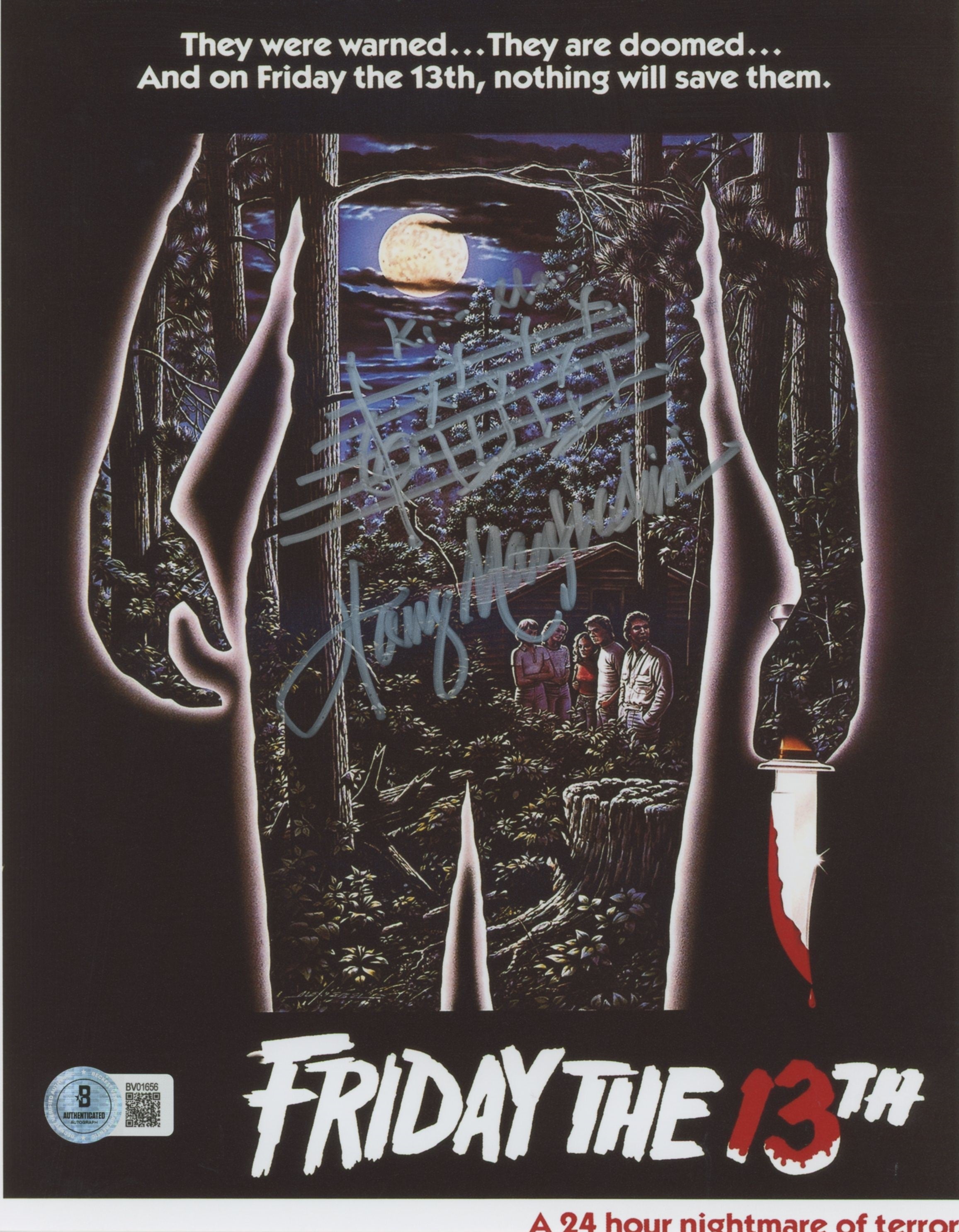 Harry Manfredini Friday The 13th Authentic Signed 8x10 Photo w/ Sketch BAS 6