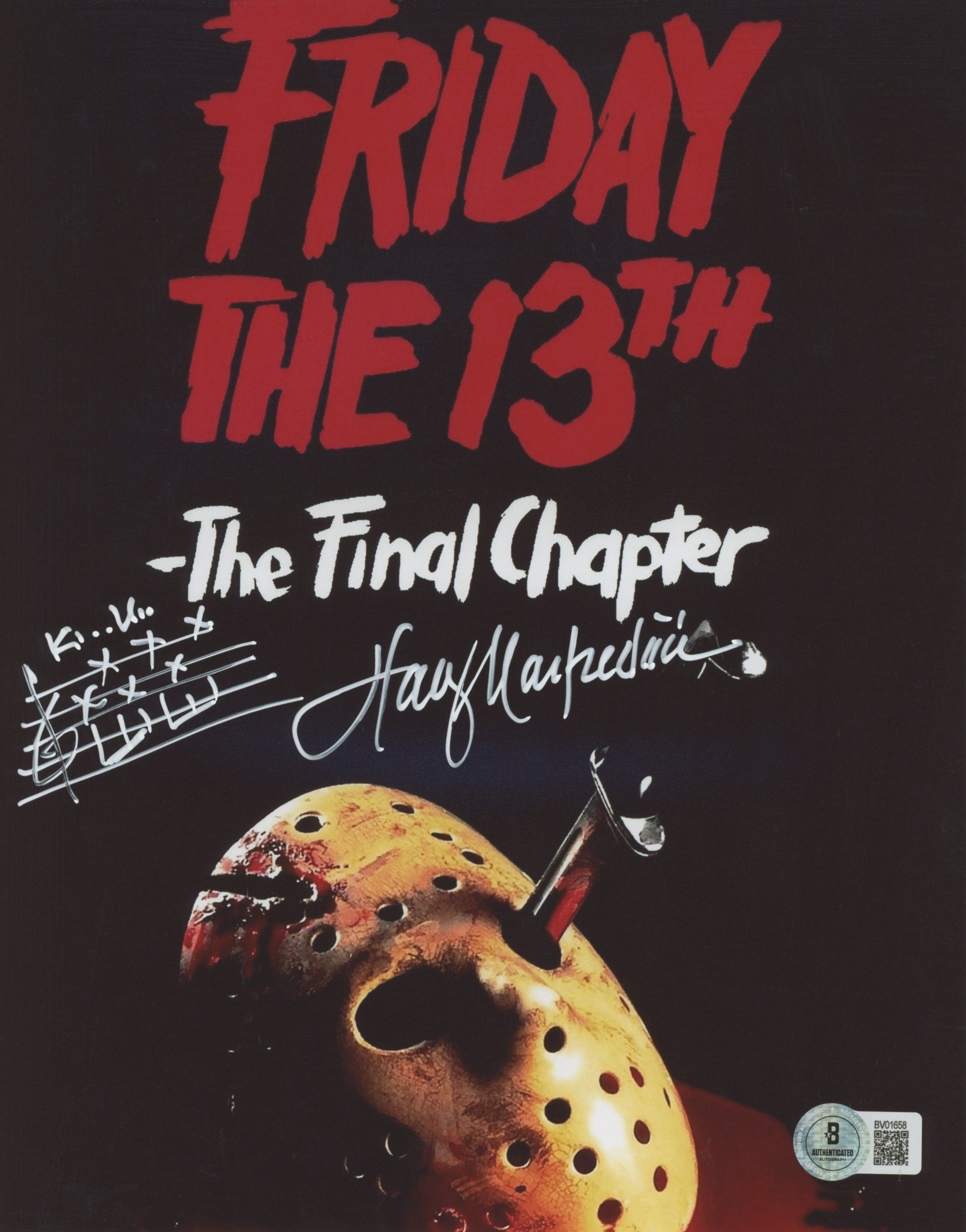 Harry Manfredini Friday the 13th Authentic Signed 8x10 Photo w/ Sketch BAS 7