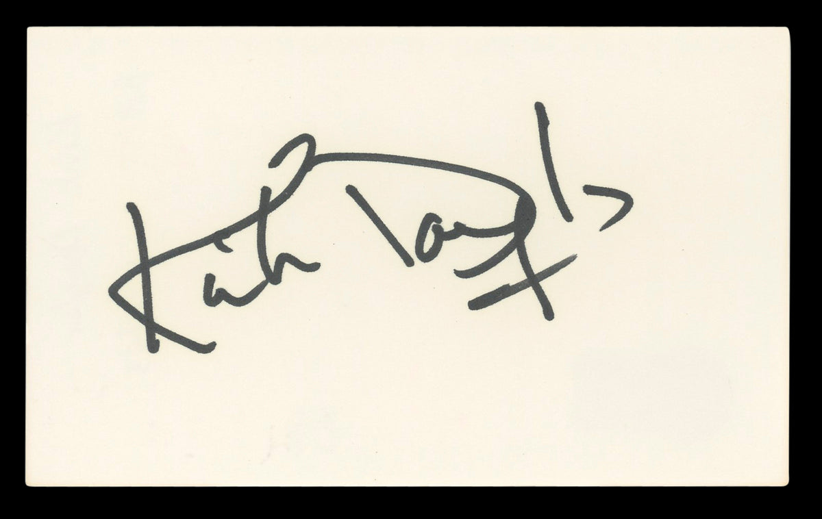 Kirk Douglas Spartacus Authentic Signed 3x5 Index Card Autographed BAS #BL96595
