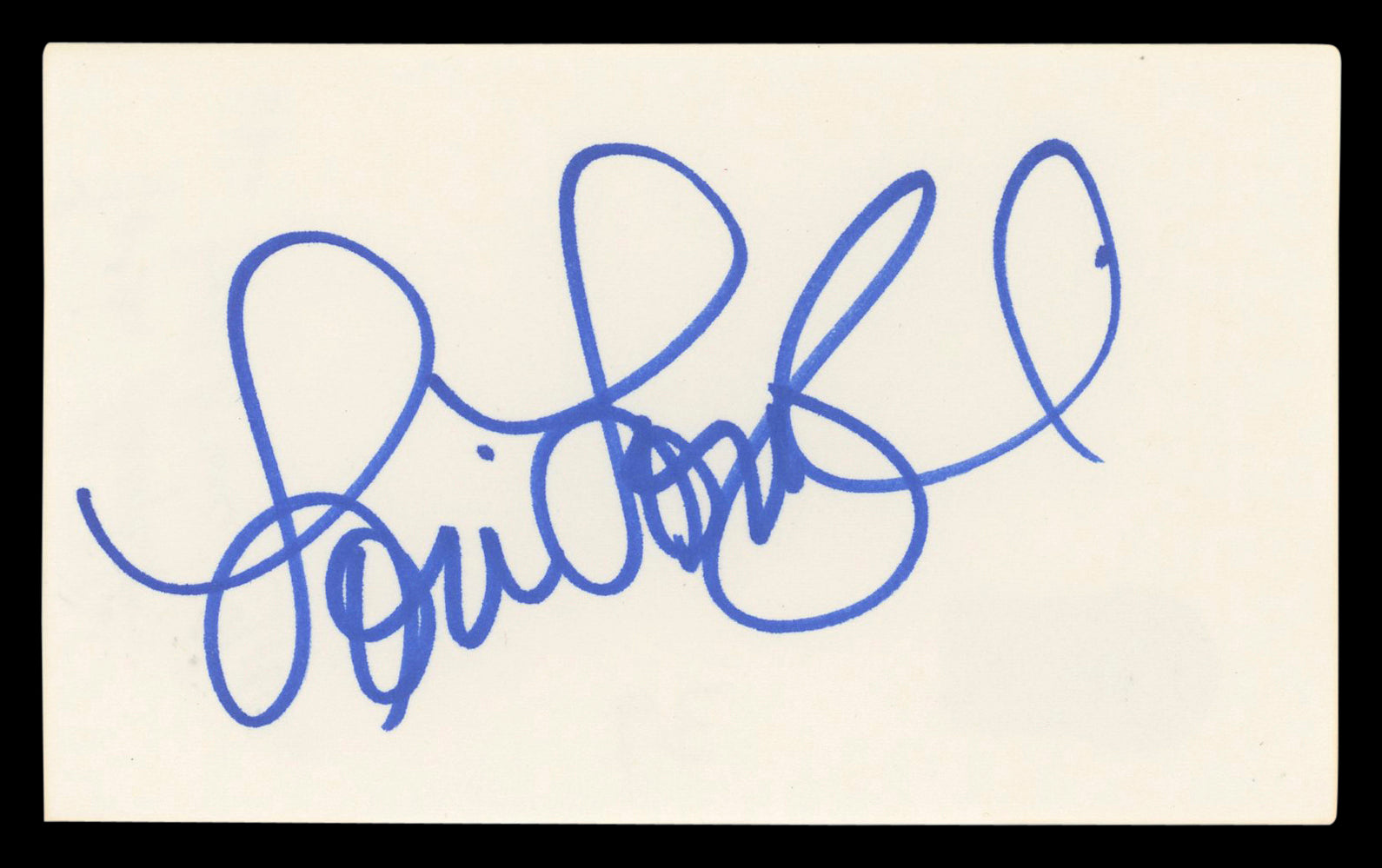 Lori Loughlin Full House Authentic Signed 3x5 Index Card BAS #BL98561