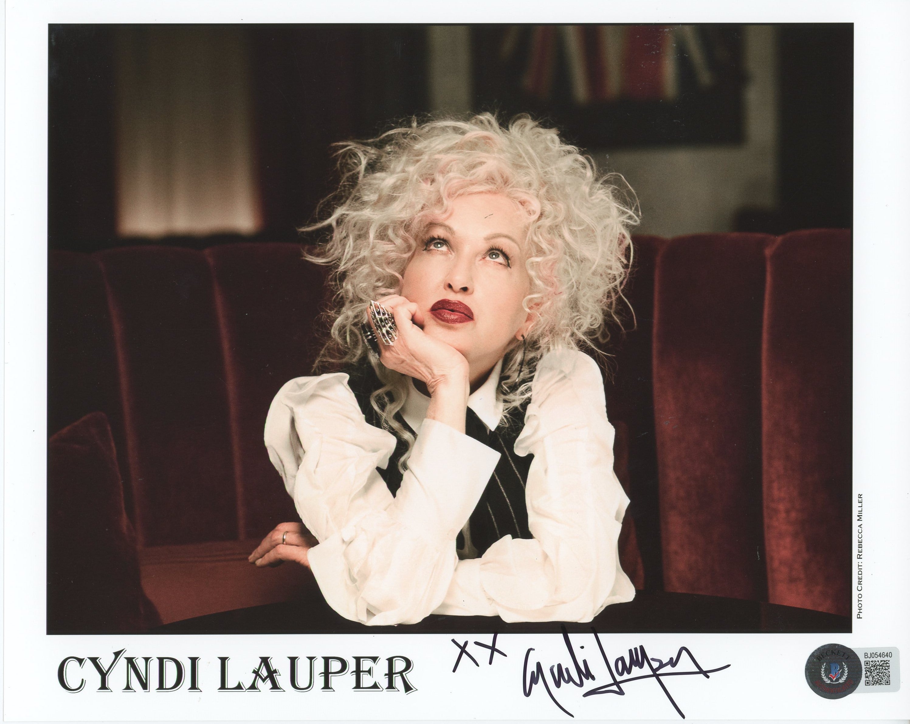 Cyndi Lauper "XX" Authentic Signed 8x10 Photo Autographed BAS #BJ054640