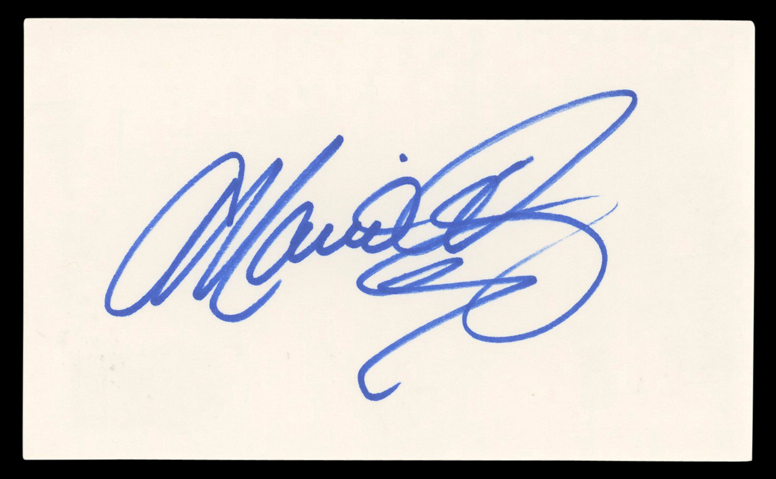 Mario Lopez Saved By The Bell Authentic Signed 3x5 Index Card BAS #BL98558