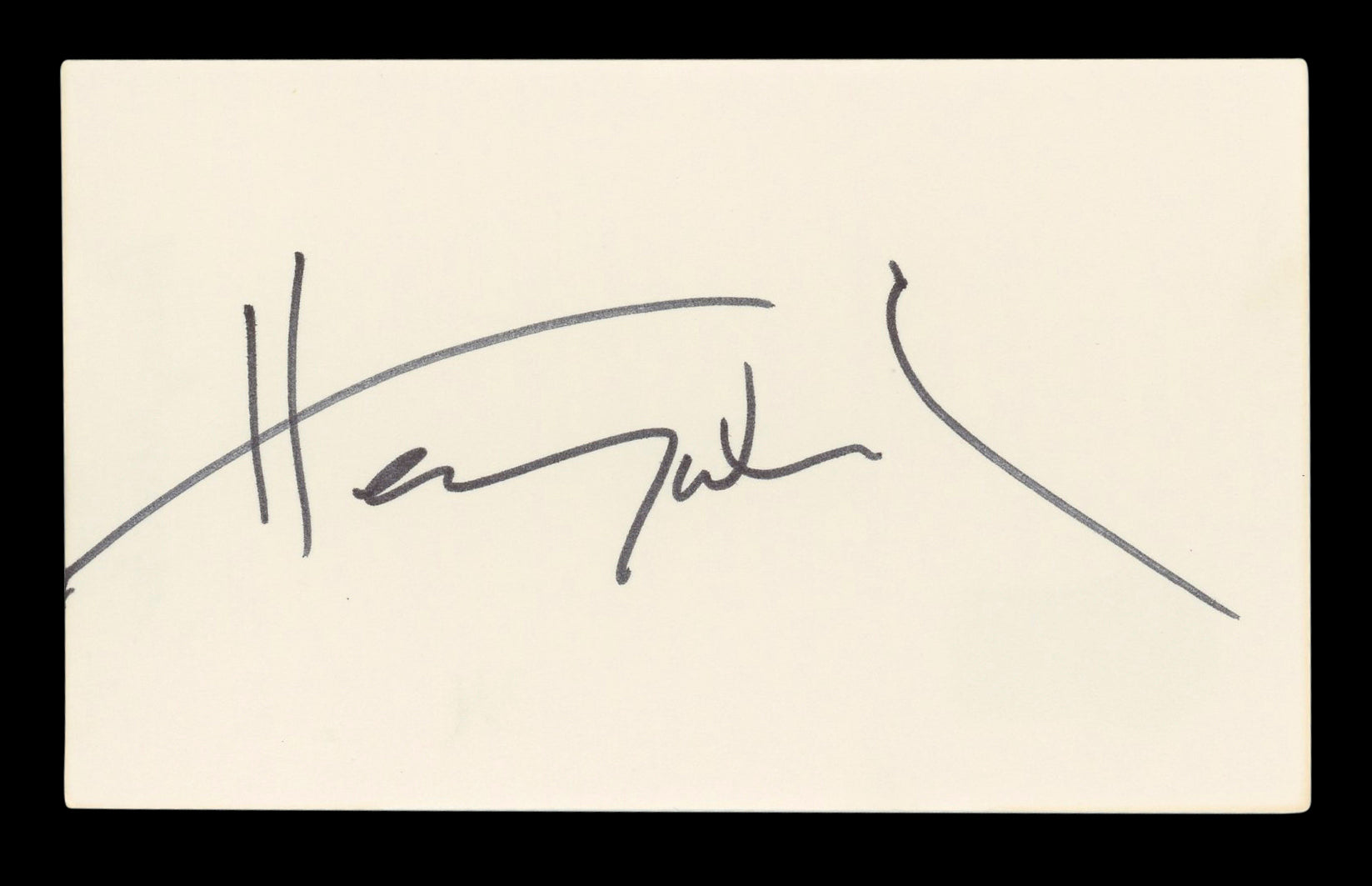 Henry Winkler Happy Days Authentic Signed 3x5 Index Card BAS #BL96400