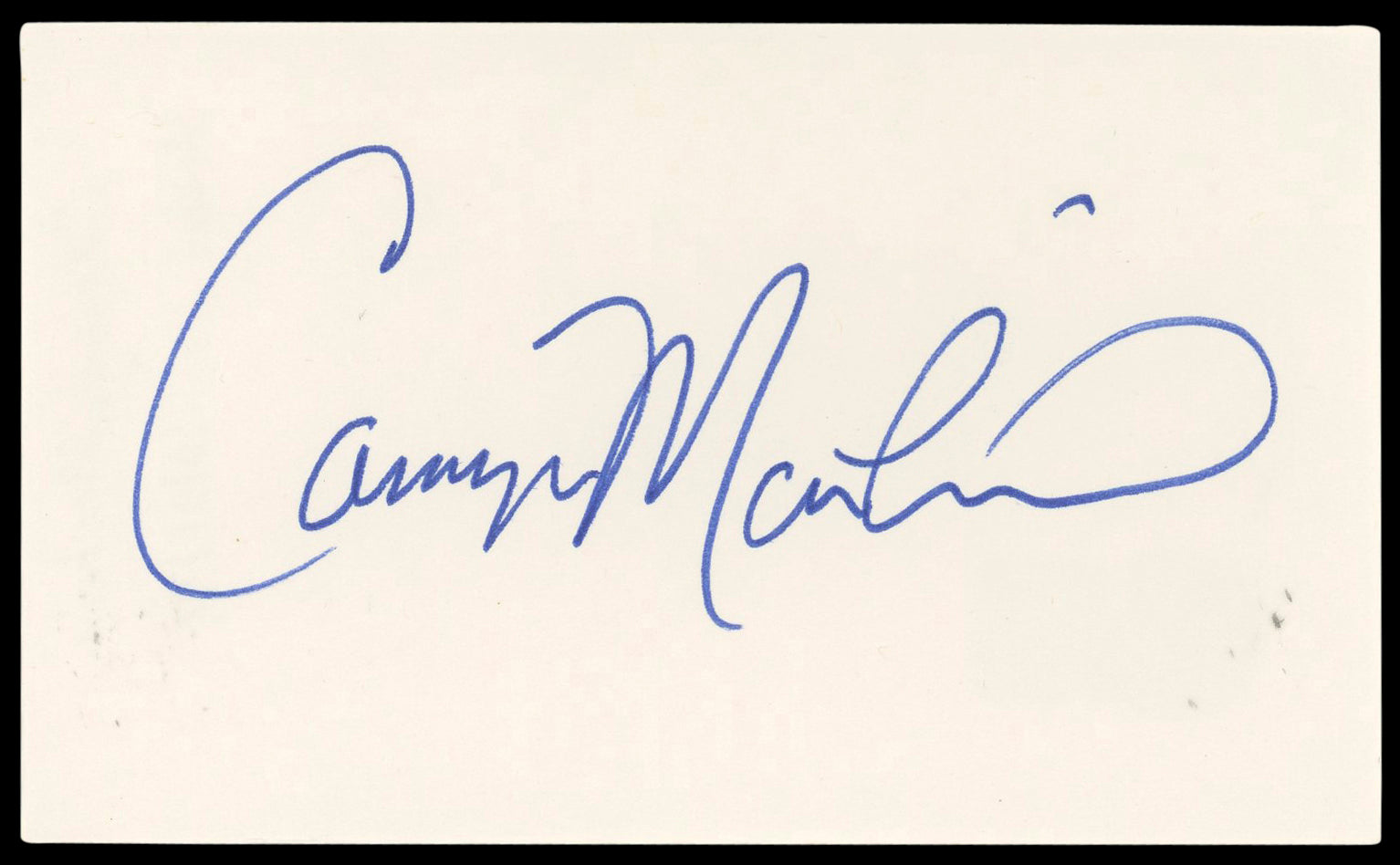 Camryn Manheim The Practice Authentic Signed 3x5 Index Card BAS #BN89167