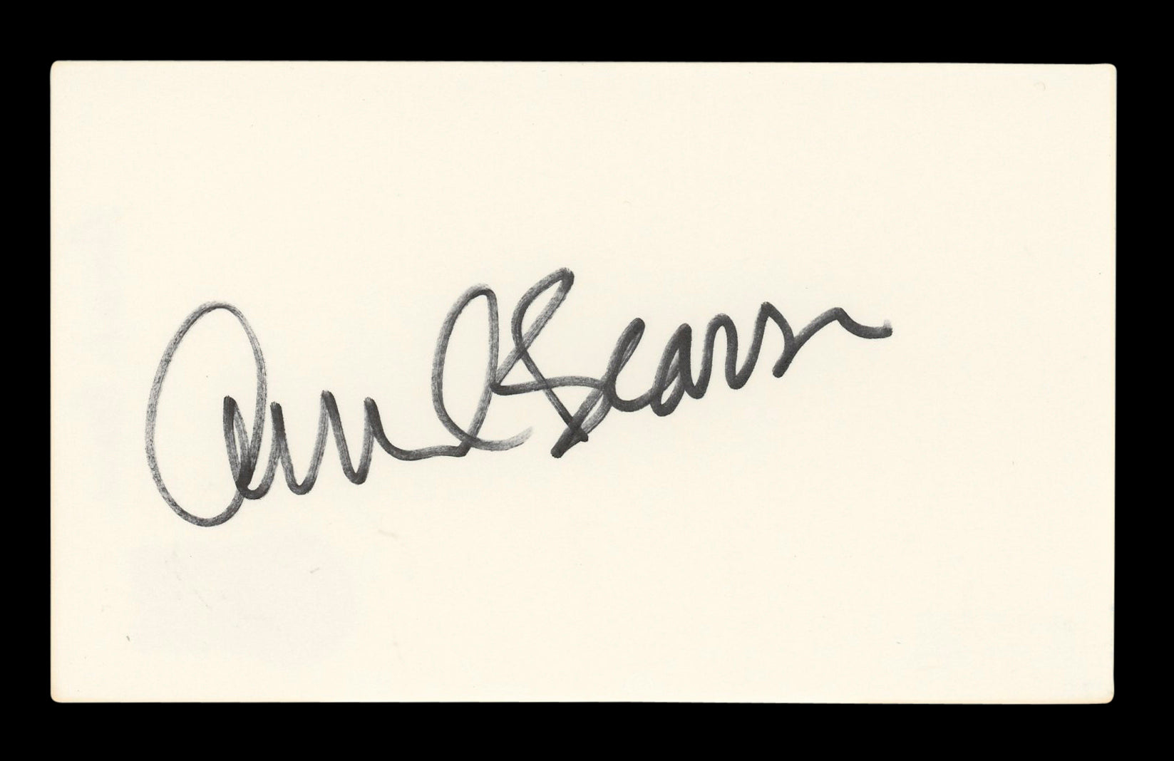 Amanda Bearse Married... with Children Signed 3x5 Index Card BAS #BM57036