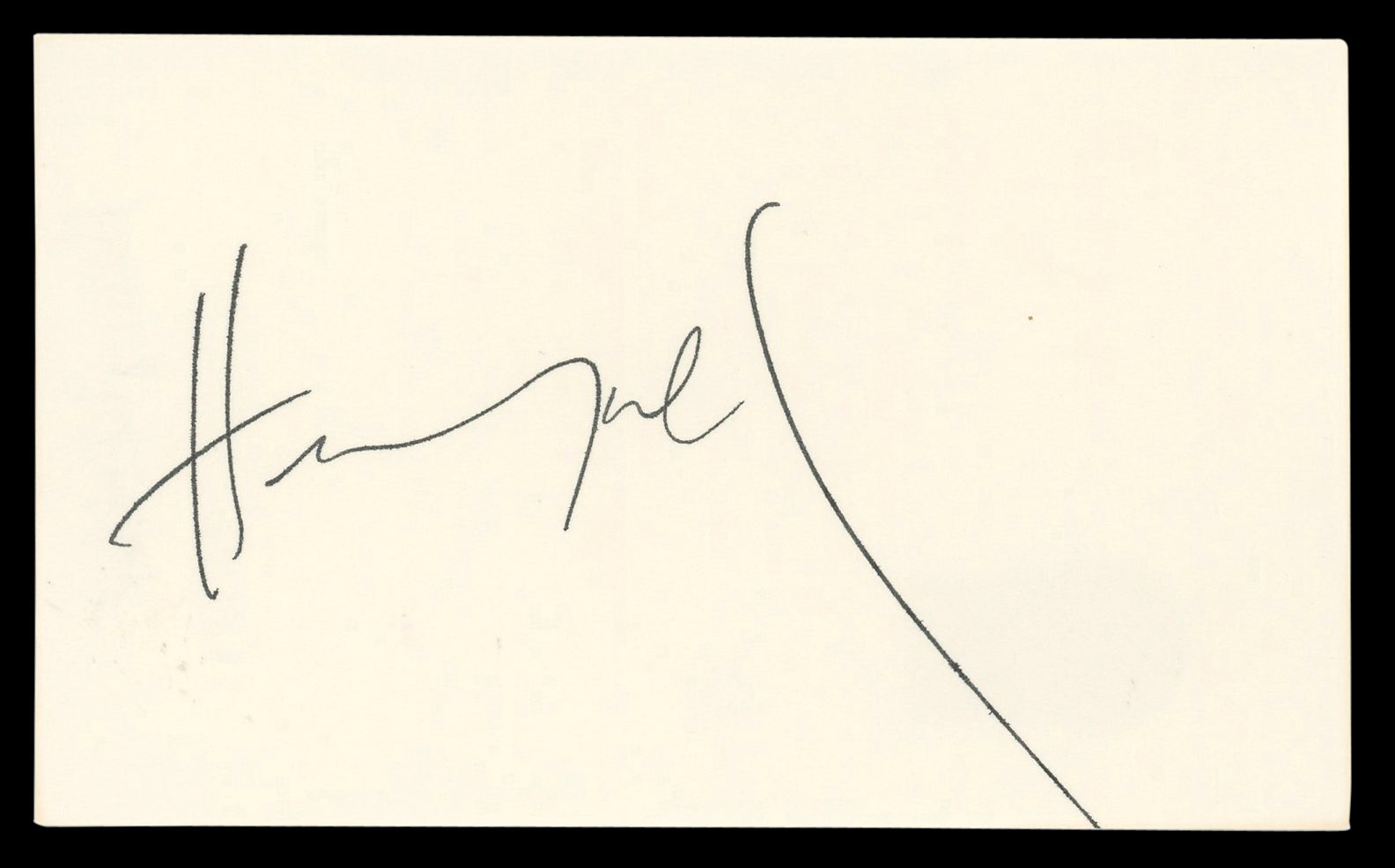 Henry Winkler Happy Days Authentic Signed 3x5 Index Card BAS #BL98553